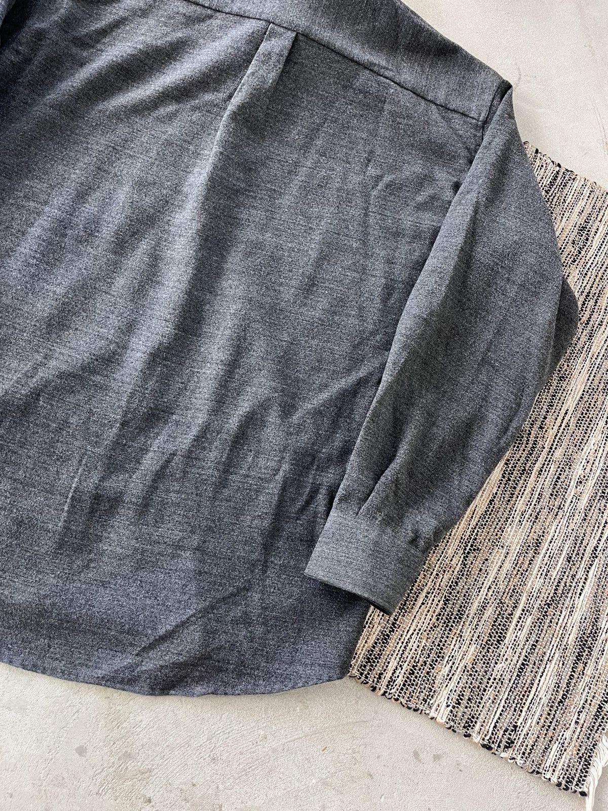Moschino Vintage Moschino Shirt Luxury Overshirt Dark Grey Classic Size US L / EU 52-54 / 3 - 17 Thumbnail
