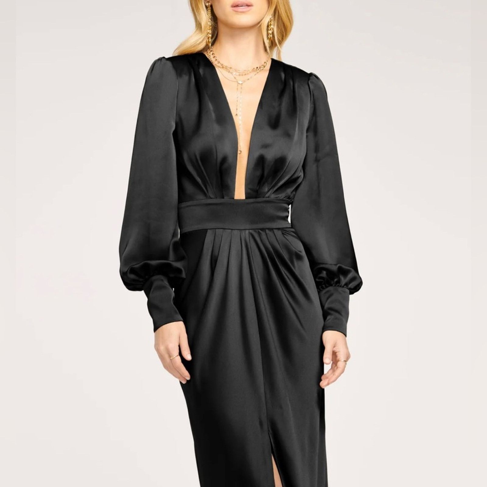 Ramy Brook NWT Ramy Brook Madelane Black Evening Gown Maxi Dress size 6 Size M / US 6-8 / IT 42-44 - 2 Thumbnail