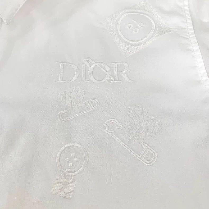 Dior Dior White logo letter pin embroidered lapel long-sleeved s Size US XXS / EU 40 - 6 Thumbnail