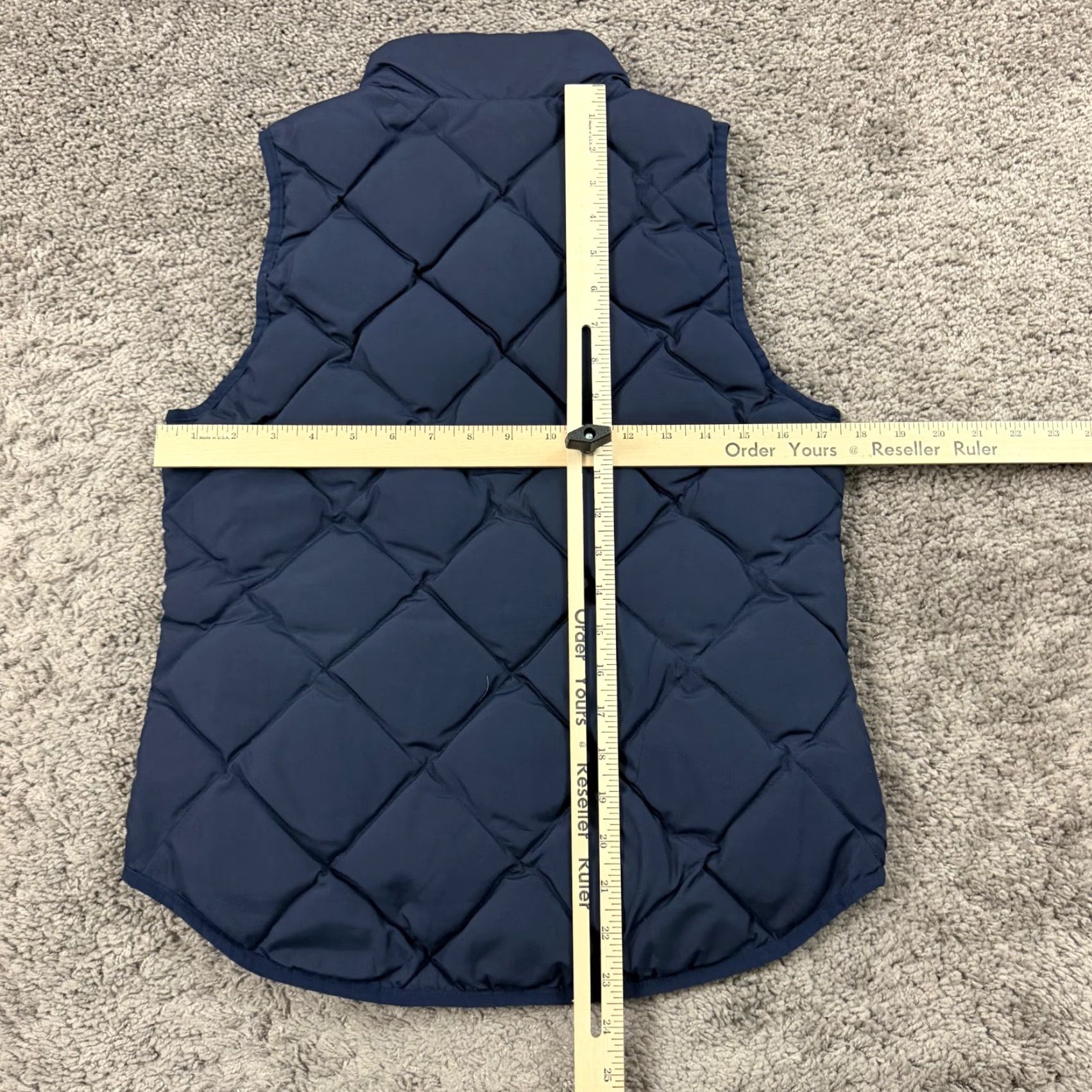 J.Crew VINTAGE J.CREW Vest Womens XS Blue Down Puffer Full Zip Quilted Pockets Lined 49194 Size XS / US 0-2 / IT 36-38 - 5 Thumbnail