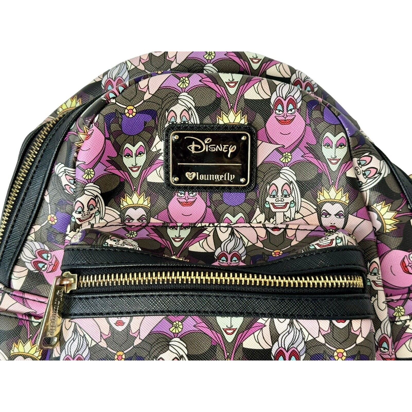 Disney DISNEY LOUNGEFLY Villains Backpack Ursula Cruella Maleficent Size ONE SIZE - 4 Thumbnail