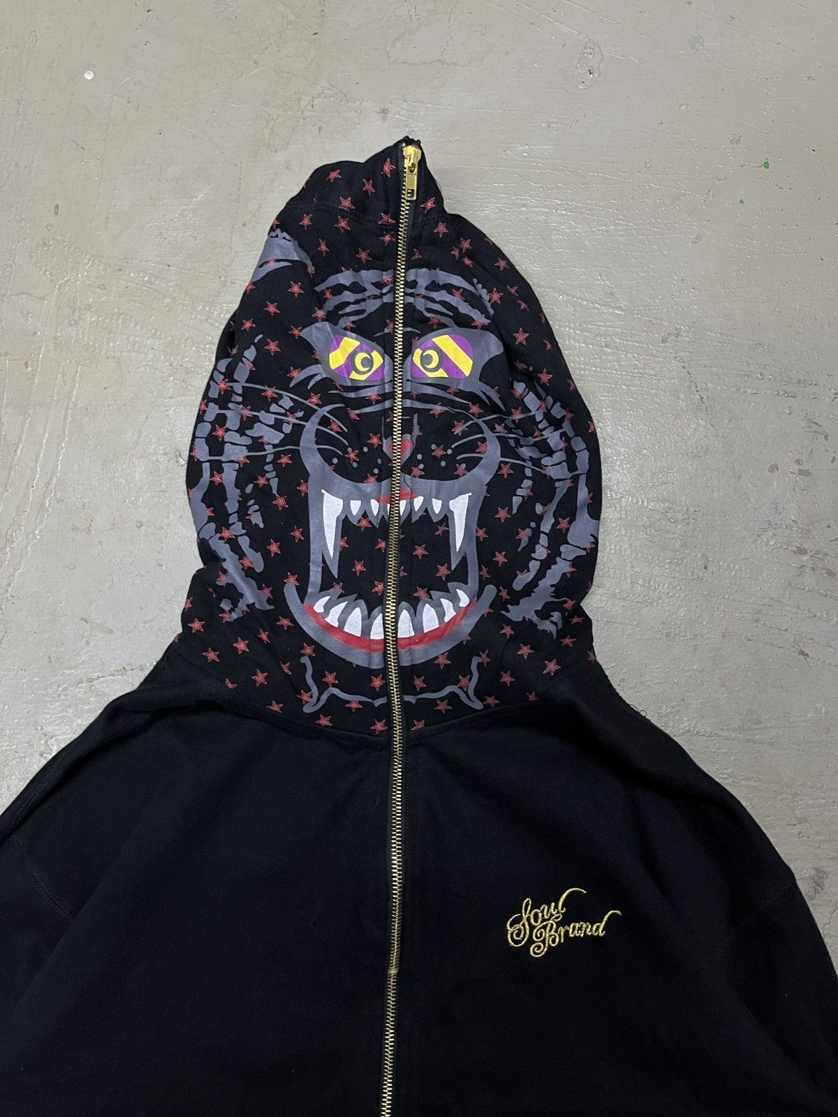 Beauty Beast × Vintage Soul Brand Y2K Full Zip Tiger hoodie like Bape Shark Size US XL / EU 56 / 4 - 2 Thumbnail