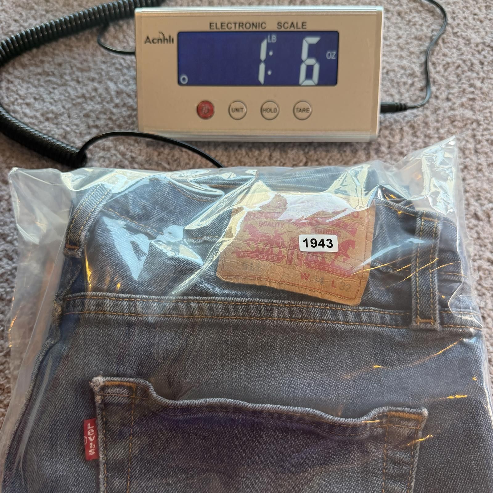 Levi's Levis 516 Straight Leg Jeans Mens 34x32 Medium Wash Blue Size US 34 / EU 50 - 12 Thumbnail