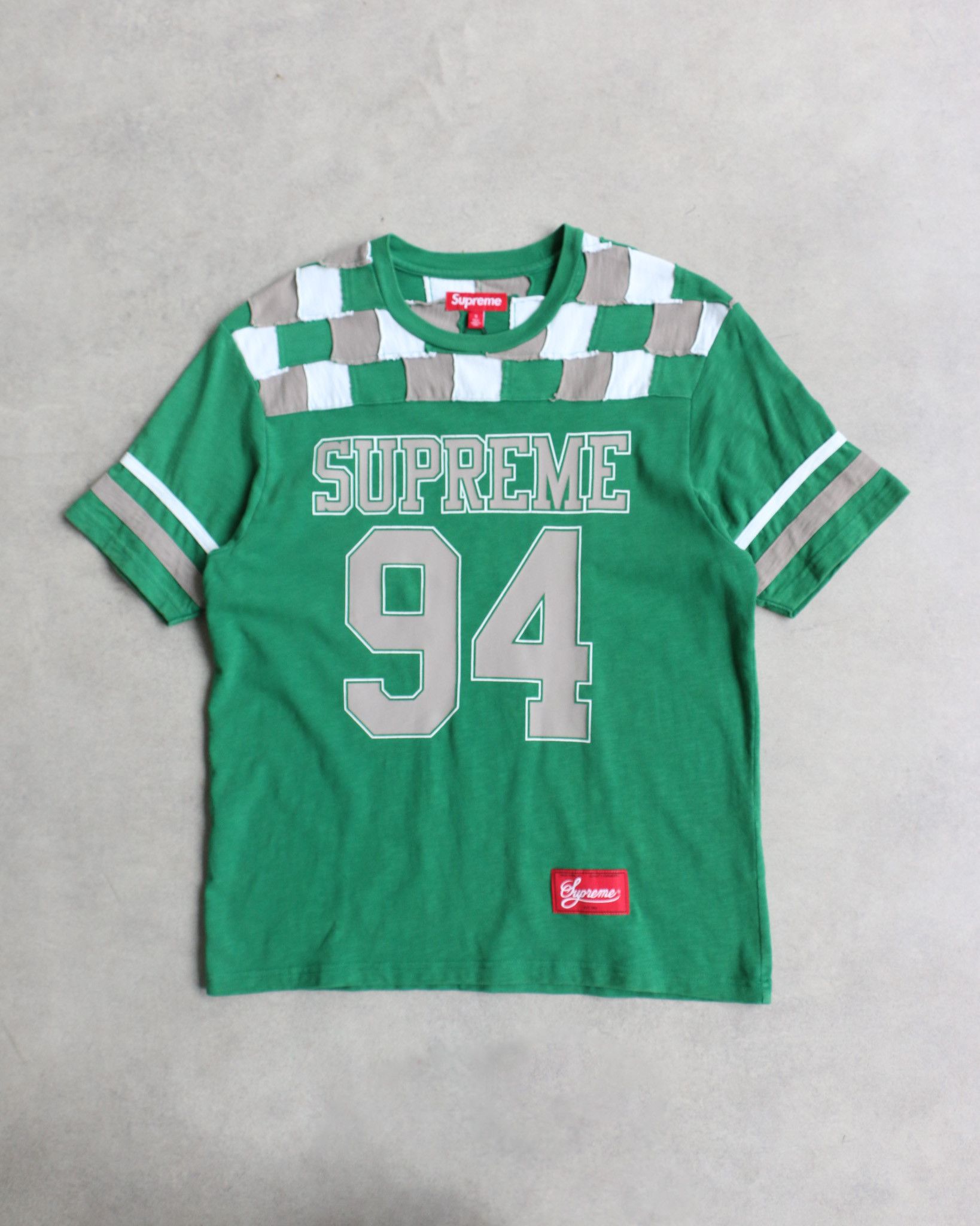 Supreme Supreme Split S/S Football Top Green Size XXL/2XL | Grailed