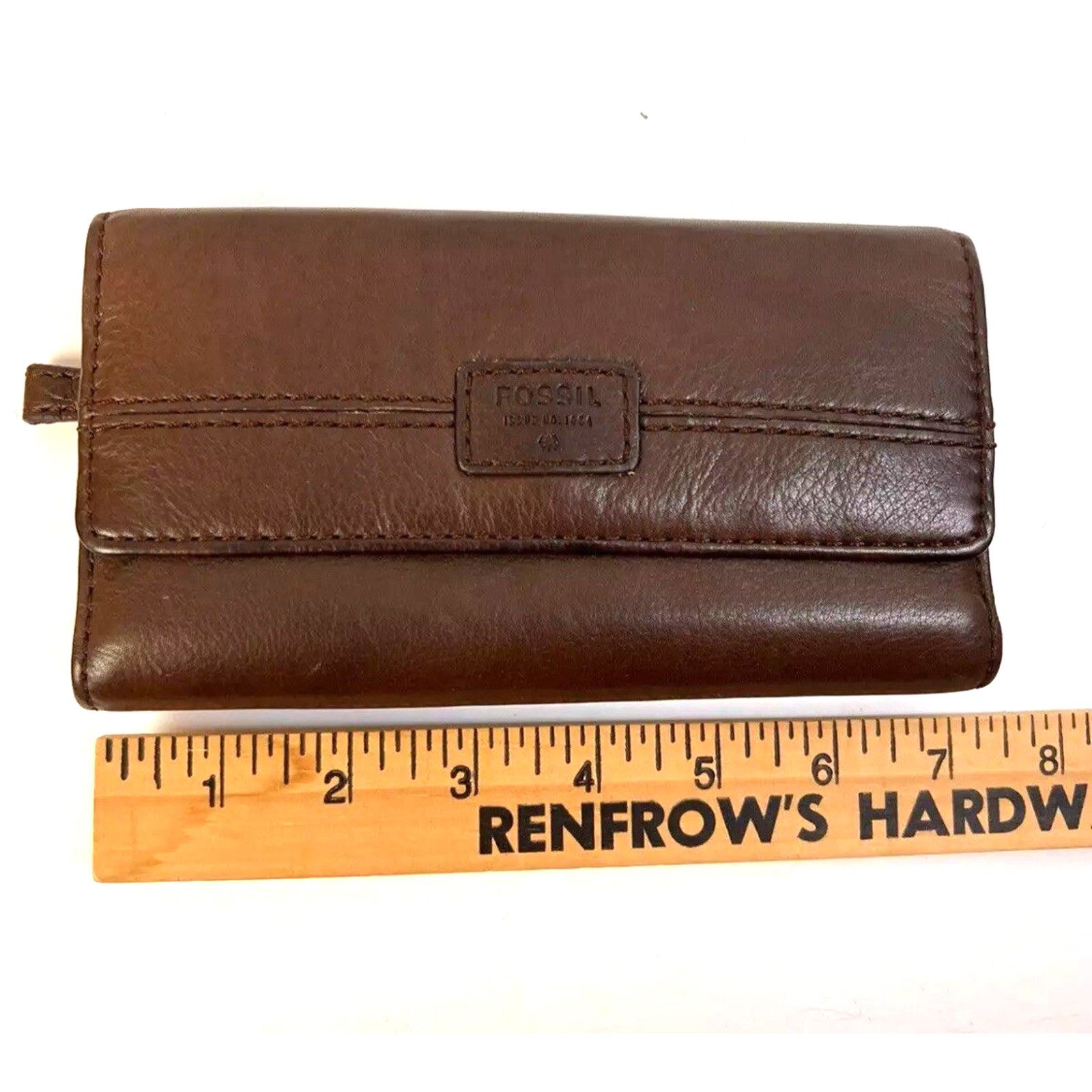 Fossil Fossil Flap Clutch Wallet Women Leather Credit Card Holder Size ONE SIZE - 8 Thumbnail