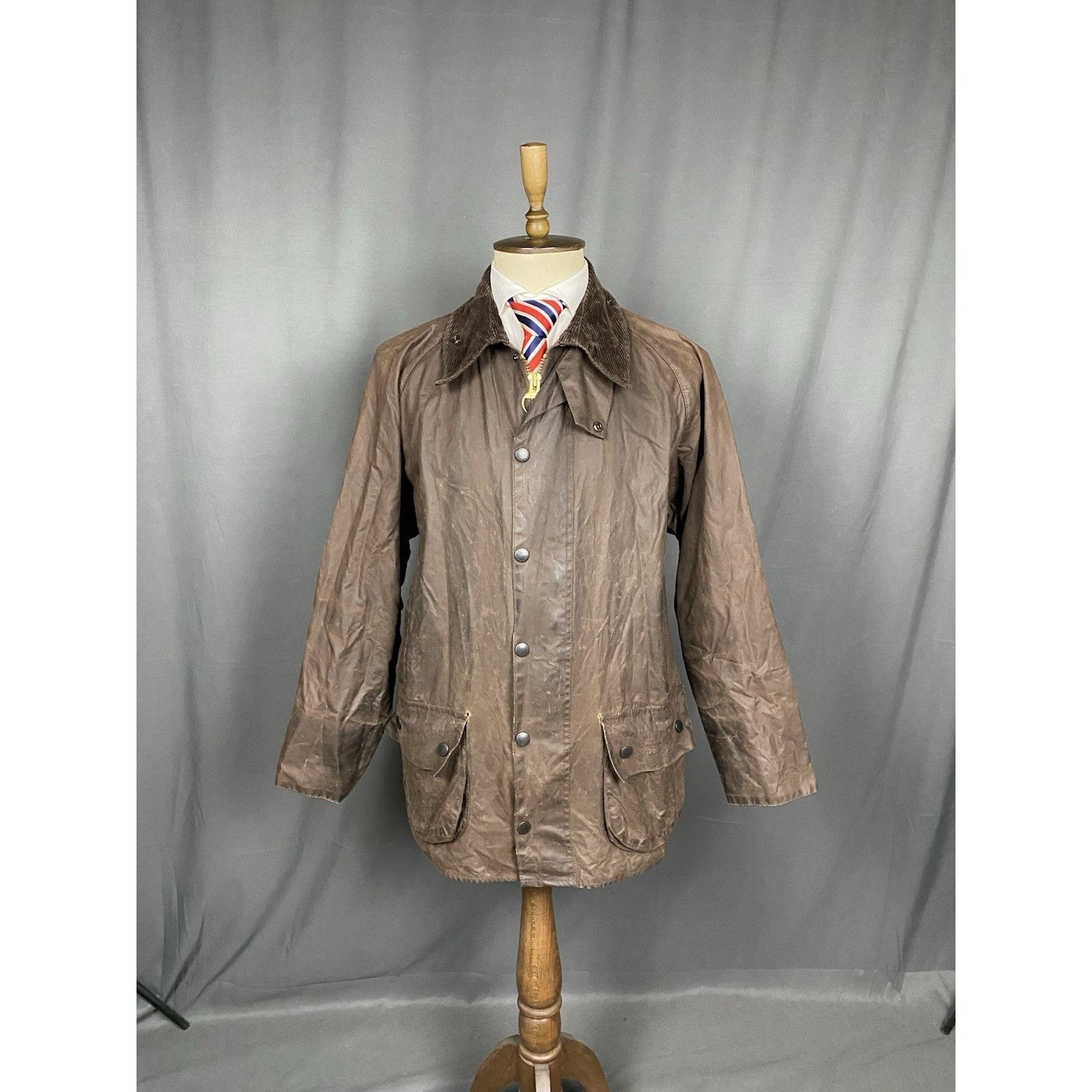 Barbour Barbour Beaufort Men's Brown Waxed Motorcycle Jacket Size L- Size US L / EU 52-54 / 3 - 4 Thumbnail