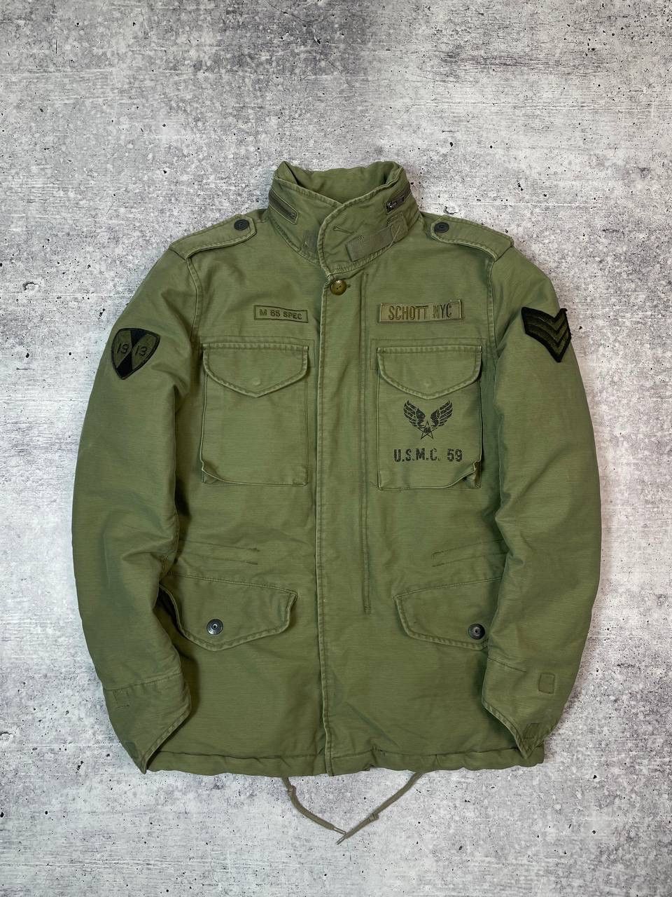 Schott Vintage Scott NYC M 65 Military Army Jacket Y2K Size US M / EU 48-50 / 2 - 1 Thumbnail