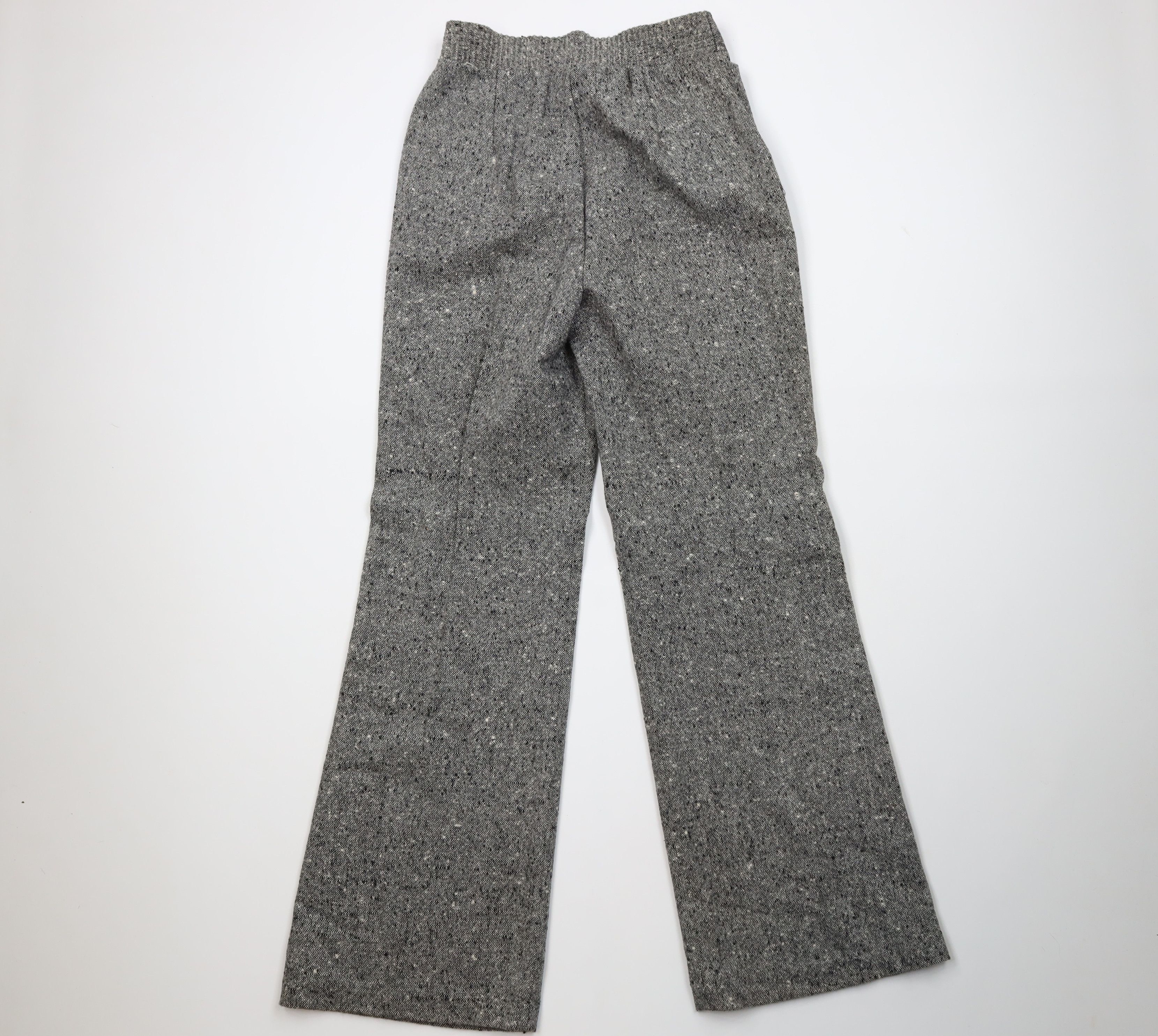 Vintage Vintage 70s Rockabilly Fleck Wool Tweed Bell Bottoms Pants Size 36" / US 14 / IT 50 - 9 Thumbnail