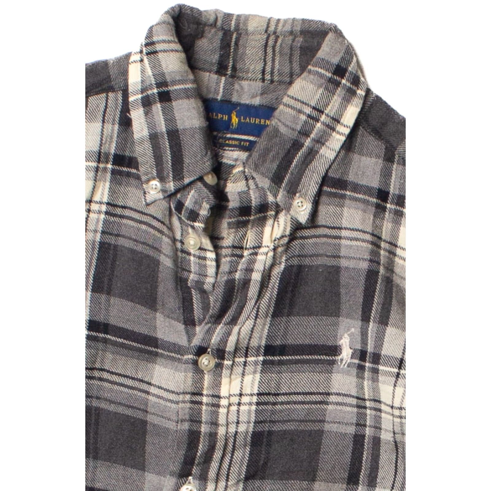Ralph Lauren VINTAGE Ralph Lauren Shirt Gray Plaid X-Small Regular Fit Mens / Womens Size US XL / EU 56 / 4 - 2 Thumbnail