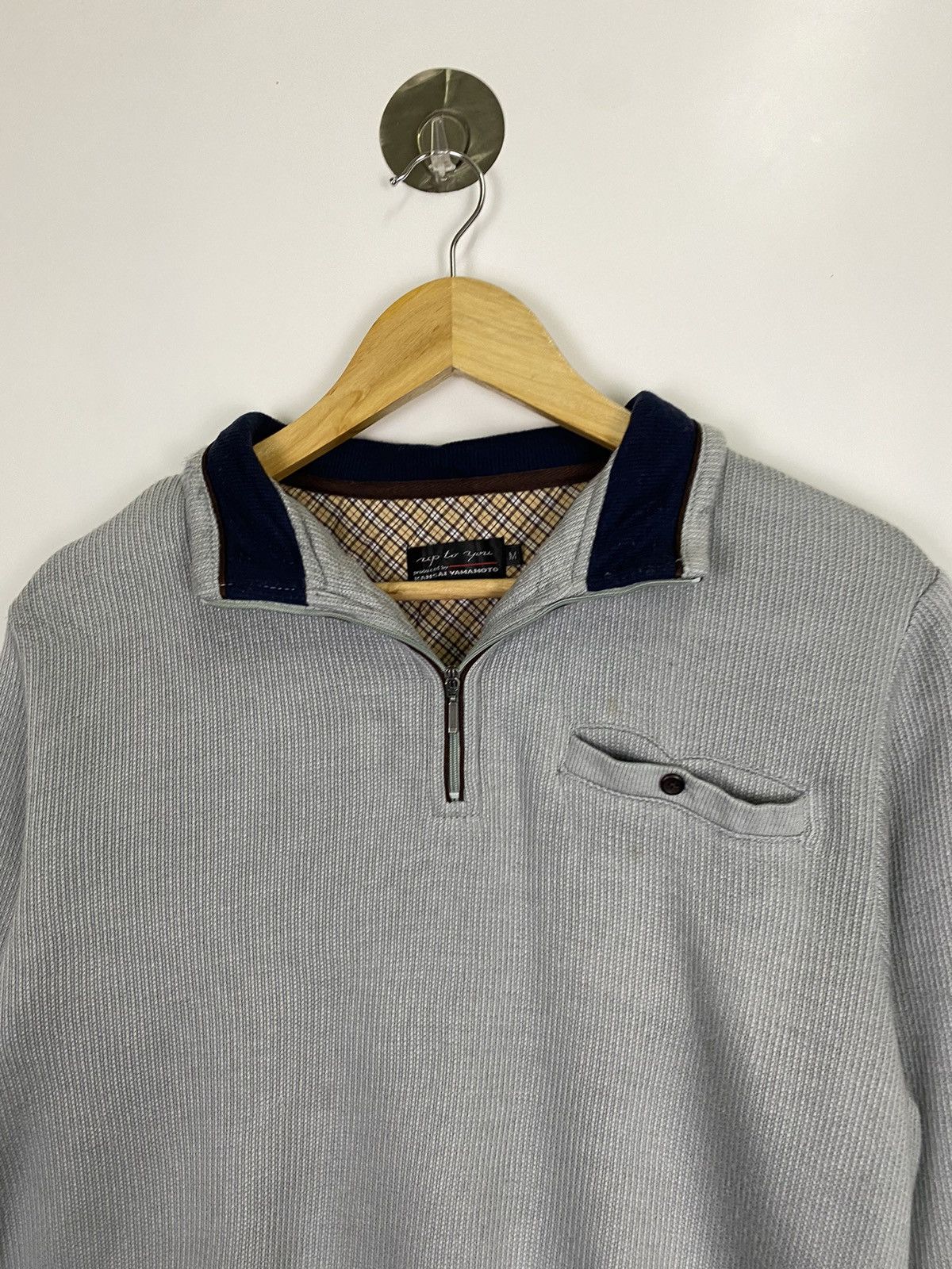 Japanese Brand × Kansai Yamamoto × Vintage Vintage Kansai Yamamoto Halfzipper Size US M / EU 48-50 / 2 - 3 Thumbnail