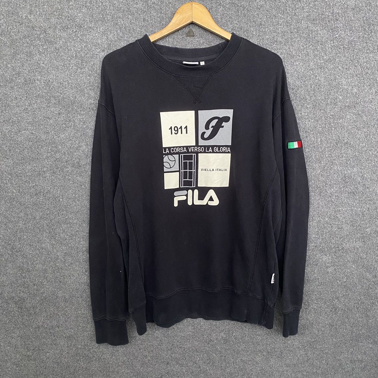 Designer × Fila × Vintage Vintage Fila Italia Sweatshirt Size US L / EU 52-54 / 3 - 1 Thumbnail