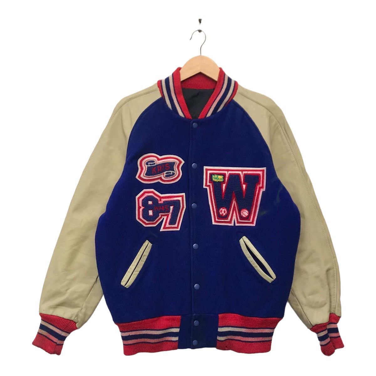 Vintage Vintage K.Knutson 87 Streetwear College Varsity Jacket Size US M / EU 48-50 / 2 - 1 Thumbnail