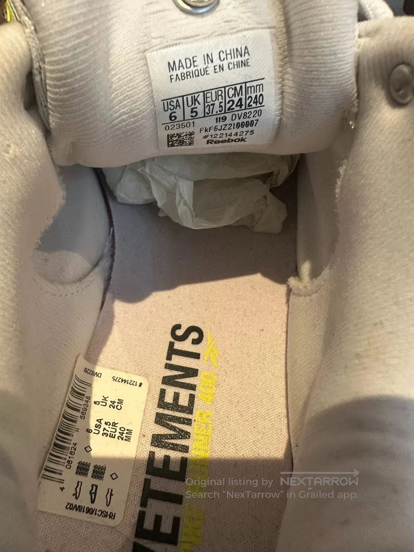 Vetements vetements reebok collaboration studded running shoes. Size US 6.5 / EU 39-40 - 4 Thumbnail