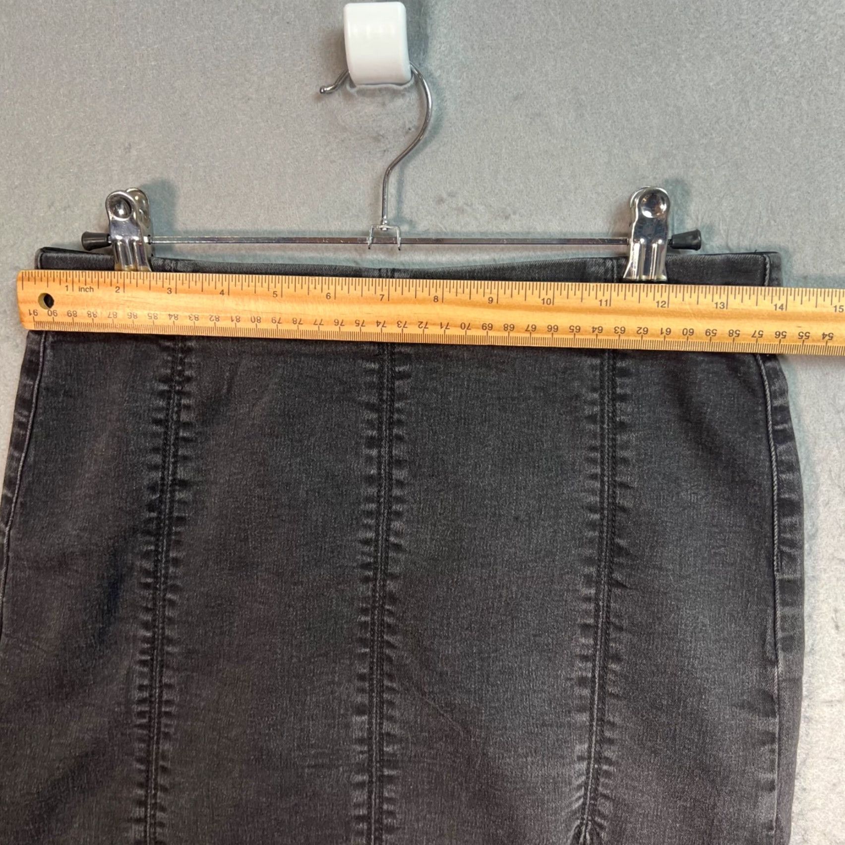 Free People Free People Womens Small Black Denim Mini Skirt - Bohemian Casual Skirt, Regular, Short, Summer, Spring, XS? (Oops) Size 28" / US 6 / IT 42 - 5 Thumbnail