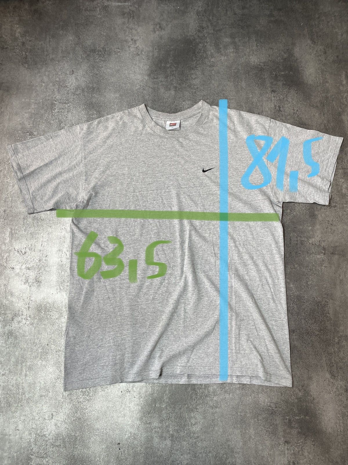 Nike RARE❗️Nike Vintage 90s Tee Swoosh Boxy Fit Solid Size US XXL / EU 58 / 5 - 8 Thumbnail