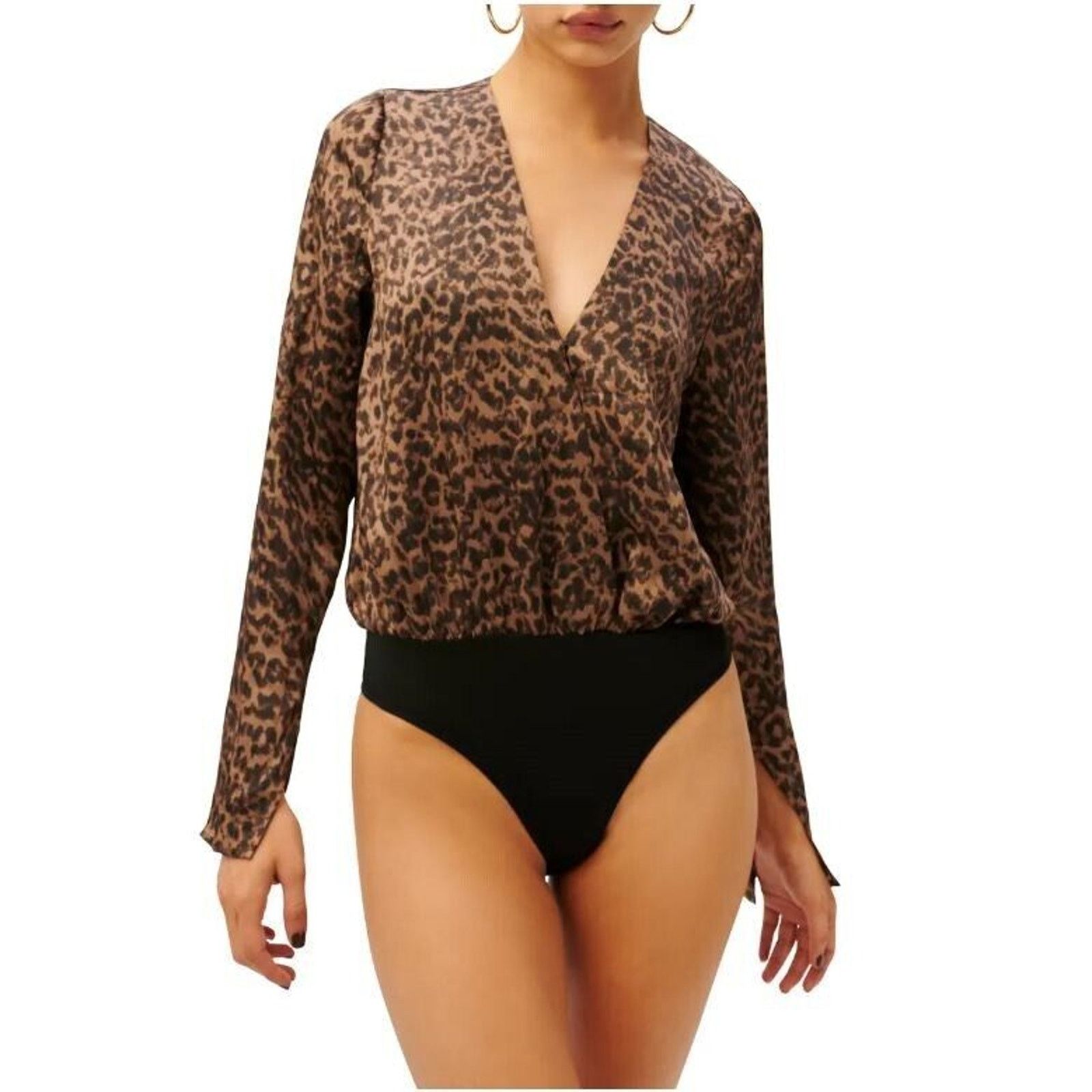 Good American Good American Women Leopard Viscose Thong Bodysuit Size XS Size XS / US 0-2 / IT 36-38 - 1 Thumbnail