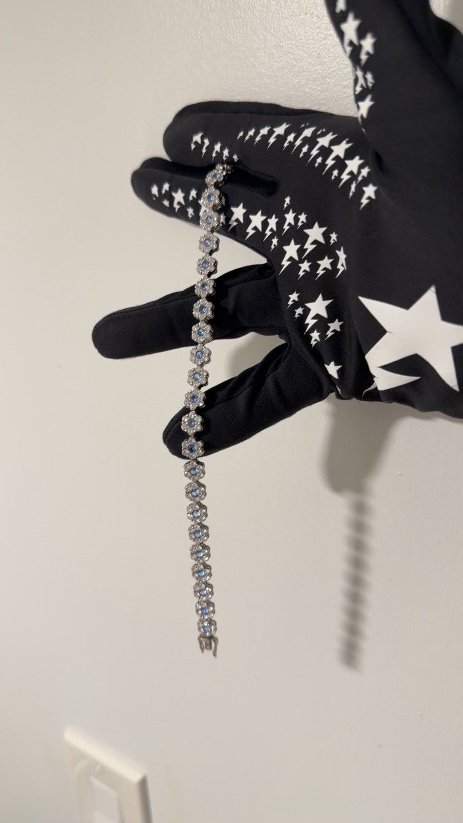 Other AW23 8" Hatton Labs Aqua Daisy Tennis Bracelet Size ONE SIZE - 2 Thumbnail
