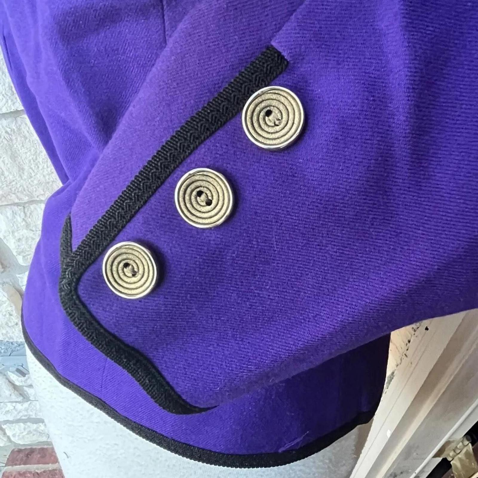 Jaeger Vintage Jaeger Purple Wool To Fit Blazer medium Size M / US 6-8 / IT 42-44 - 3 Thumbnail
