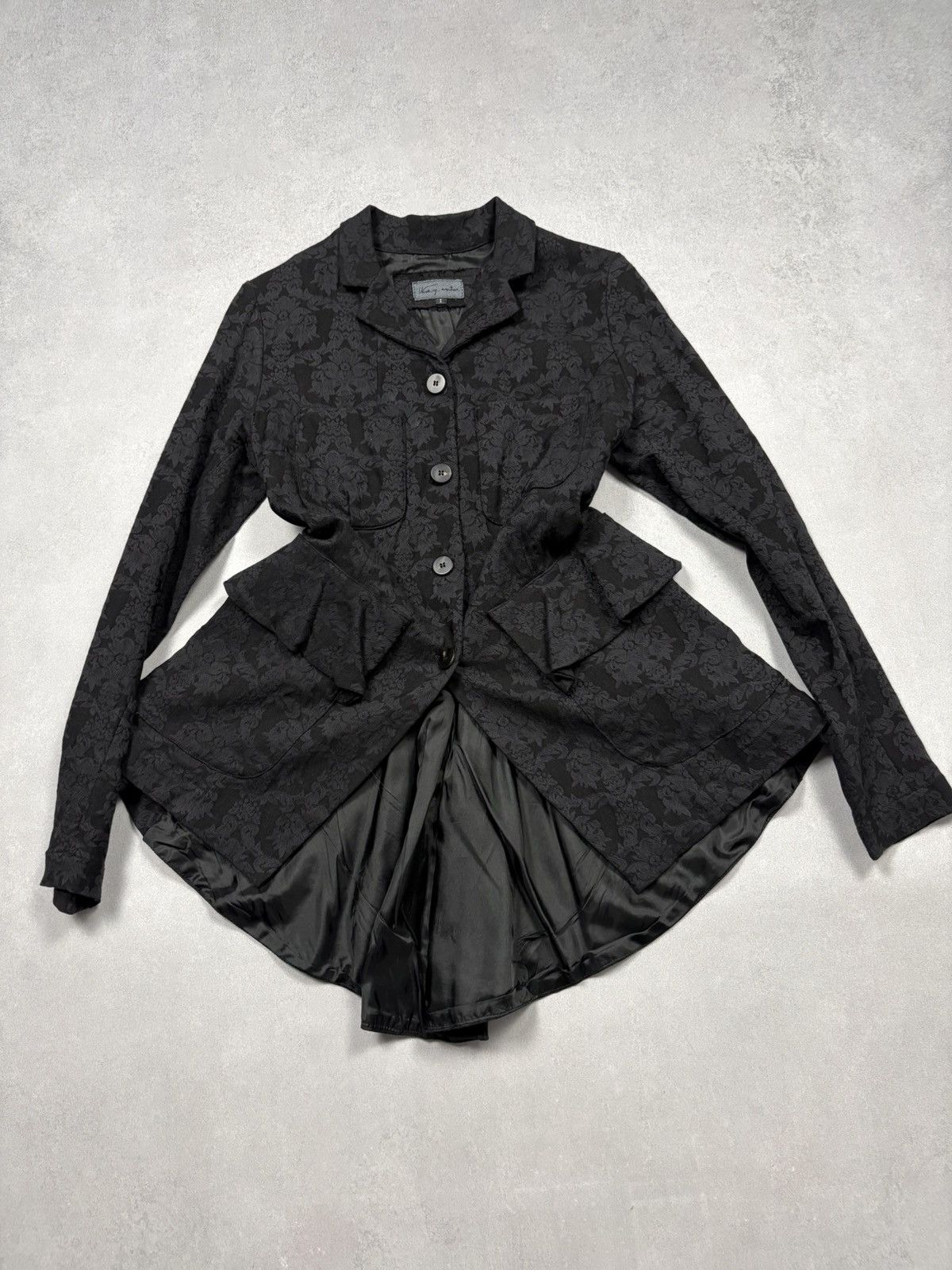 Japanese Brand Working Overtime Giovanna Guglielmi Floral Jacquard Jacket Size S / US 4 / IT 40 - 2 Thumbnail