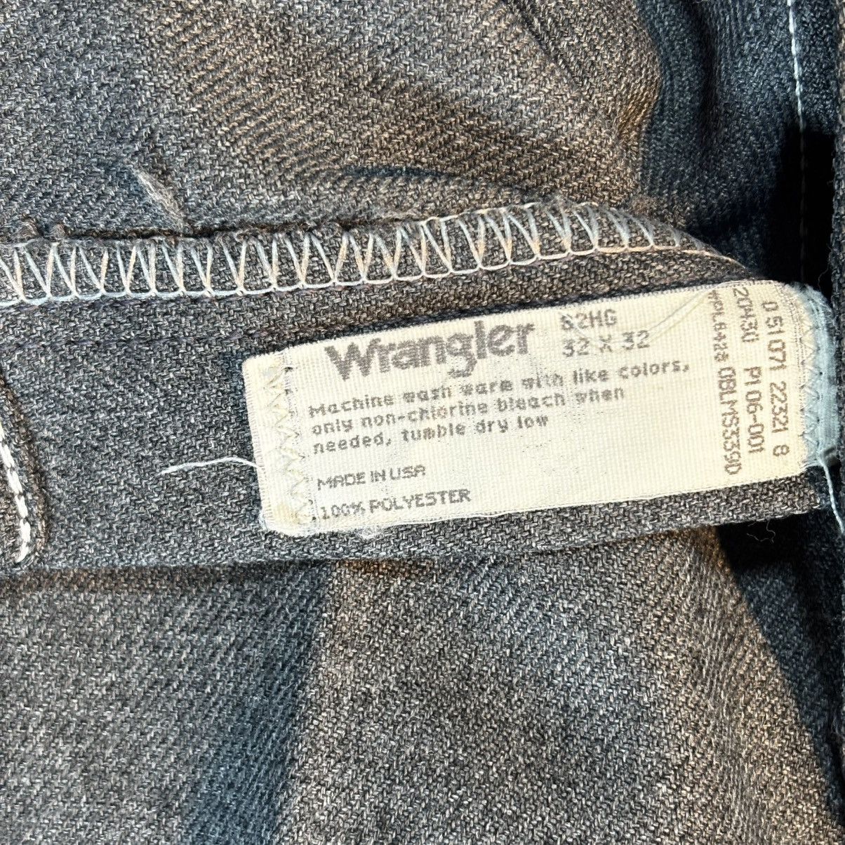 Wrangler Wrangler Made in USA Gray Trousers (32x32) Size US 32 / EU 48 - 4 Thumbnail