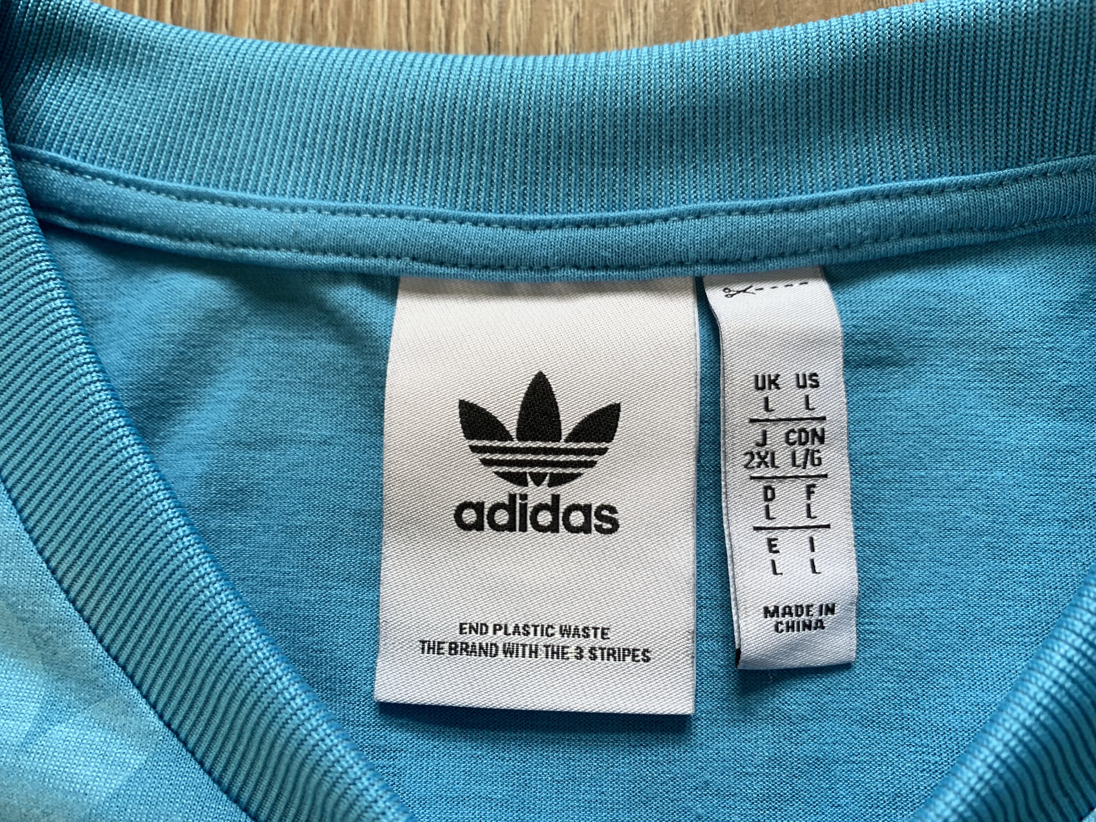 Adidas Adidas Originals Monogram Light Blue T-Shirt Size US L / EU 52-54 / 3 - 5 Thumbnail