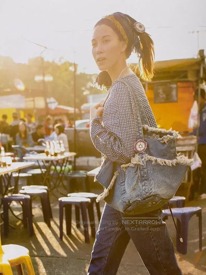 Kapital Kapital Blue dyed shaped bag handbag shoulder bag Size ONE SIZE - 1 Thumbnail