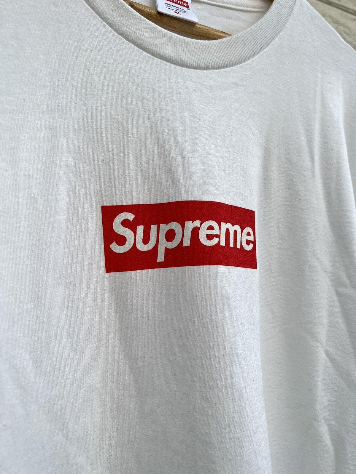 Supreme Red On White Box Logo Grailed