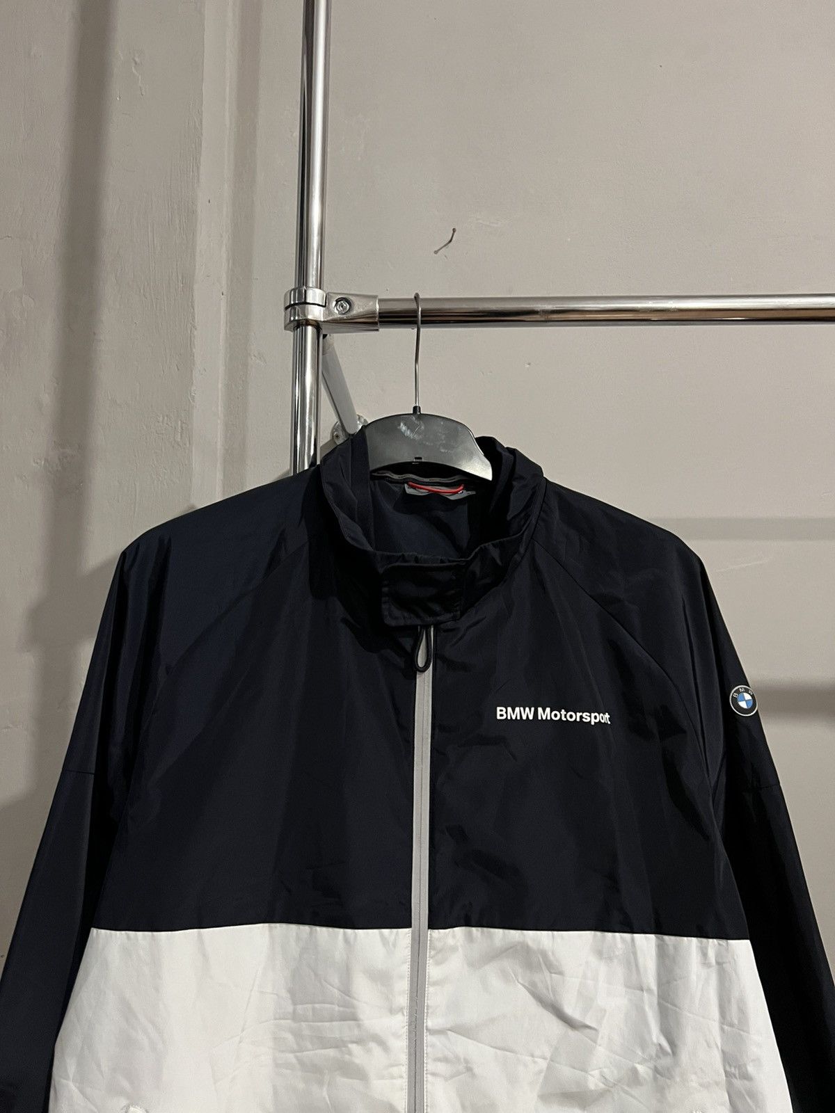 BMW BMW MOTORSPORT WINDBREAKER RACING MENS ZIP JACKET SIZE XL Size US XL / EU 56 / 4 - 3 Thumbnail