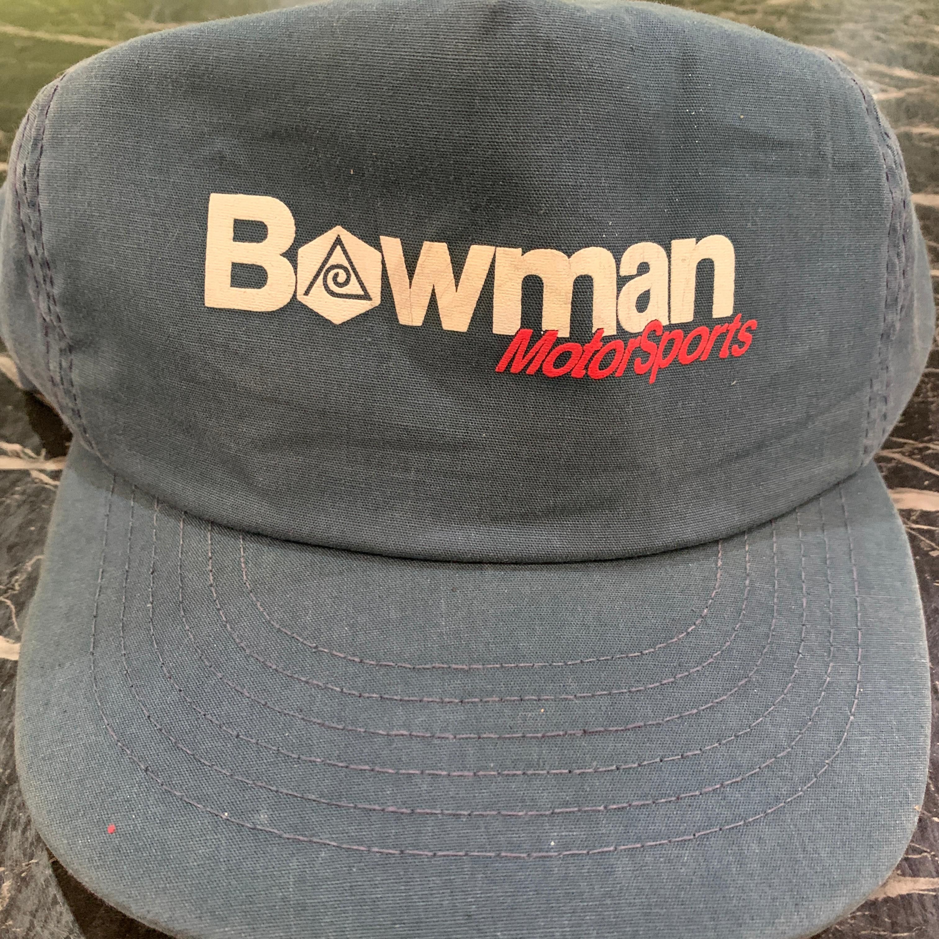 Vintage 💥Vintage Bowman Motor Sports Hat Size ONE SIZE - 2 Thumbnail