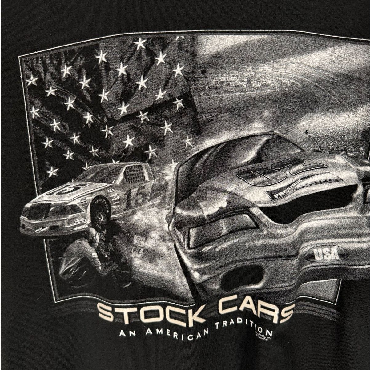 NASCAR × Vintage VTG Y2K Stock Cars Graphic T Shirt Mens Sz XL Black Nascar Size US XL / EU 56 / 4 - 5 Thumbnail