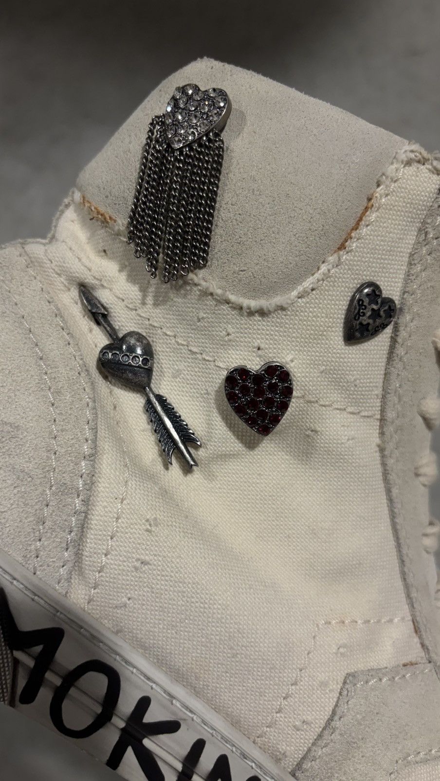 Saint Laurent Paris Saint Laurent Paris “Smoking Forever” High Top Sneaker Size US 11 / EU 44 - 10 Thumbnail