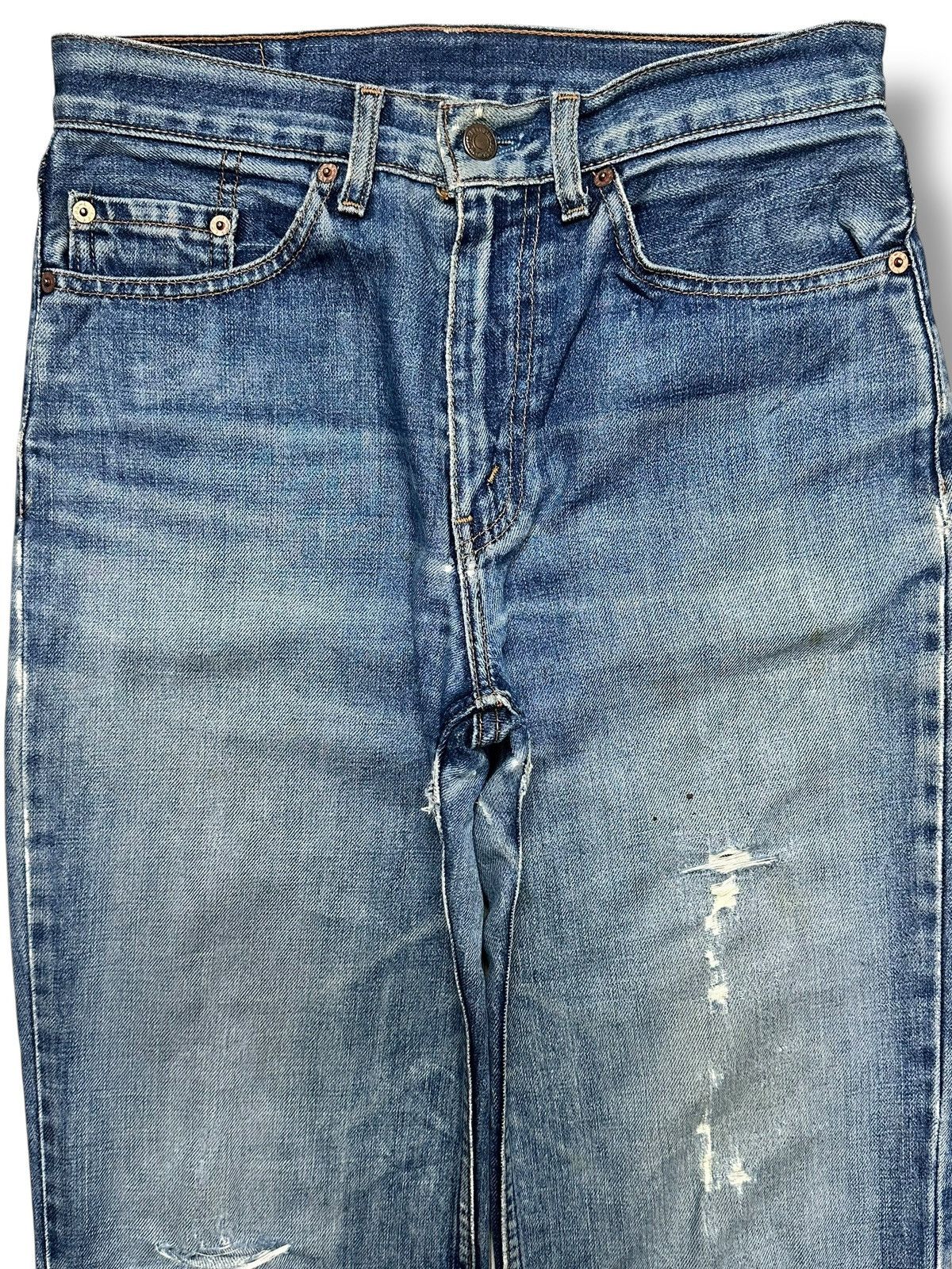 Levi's Levi's 560 Relaxed Fit Vintage Distressed Denim Faded Wash Size US 30 / EU 46 - 2 Thumbnail