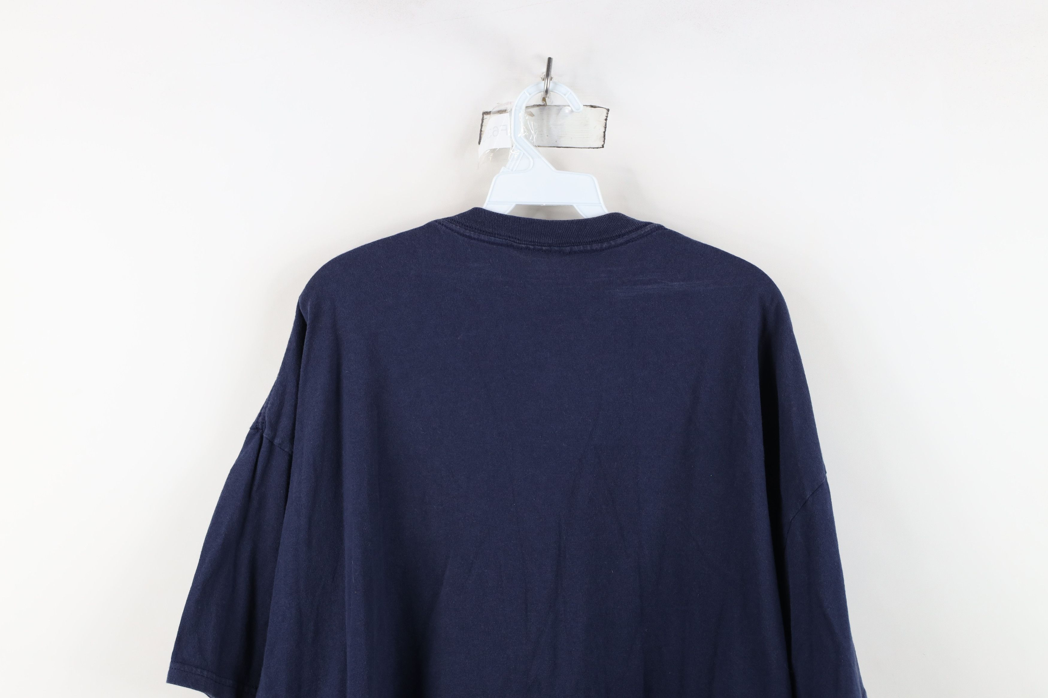 Vintage Vintage 90s Heavyweight University of Michigan T-Shirt Blue Size US XXL / EU 58 / 5 - 12 Thumbnail