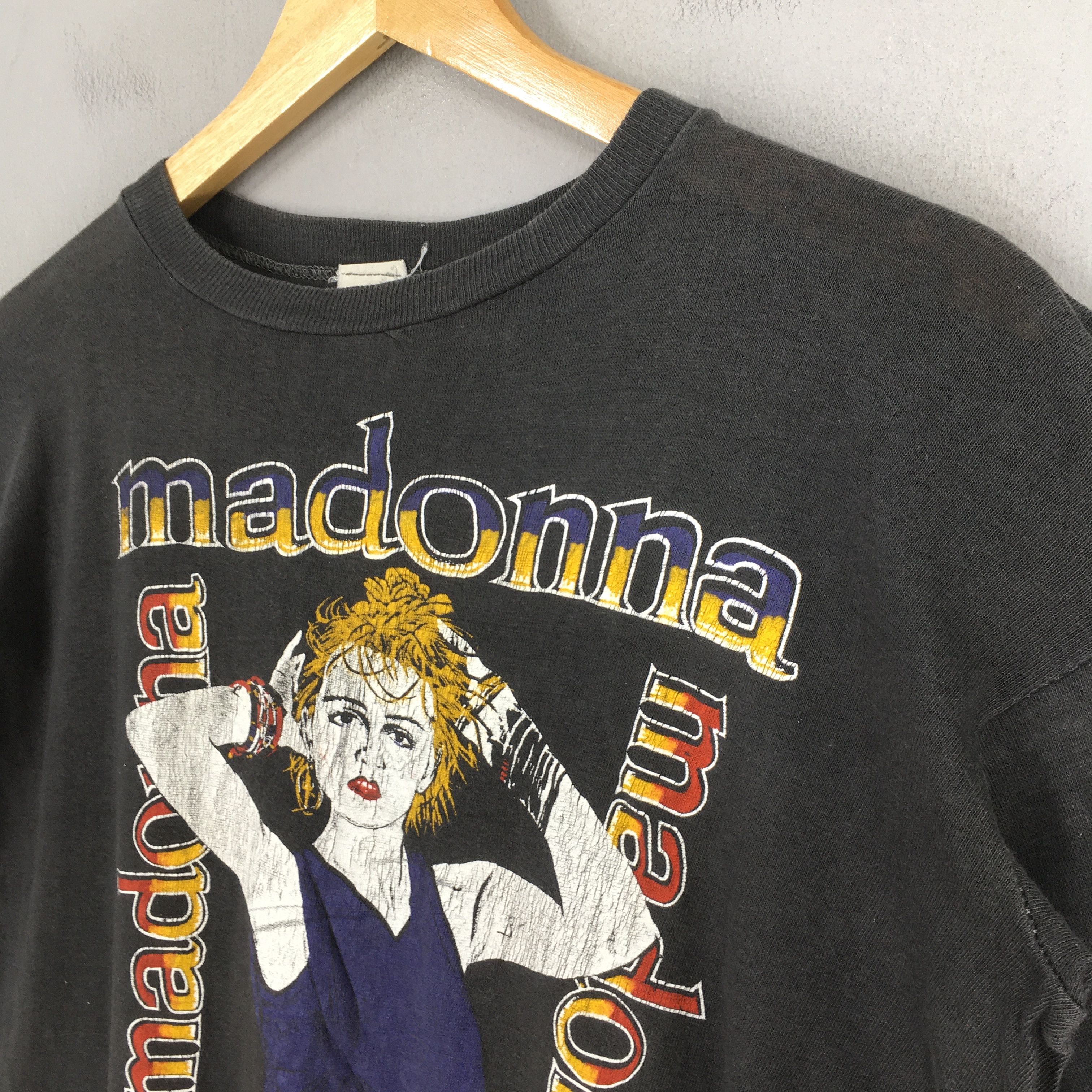 Band Tees × Vintage 80's Madonna Pop The Girlie Show Blond Ambition T shirt L Size US L / EU 52-54 / 3 - 3 Thumbnail