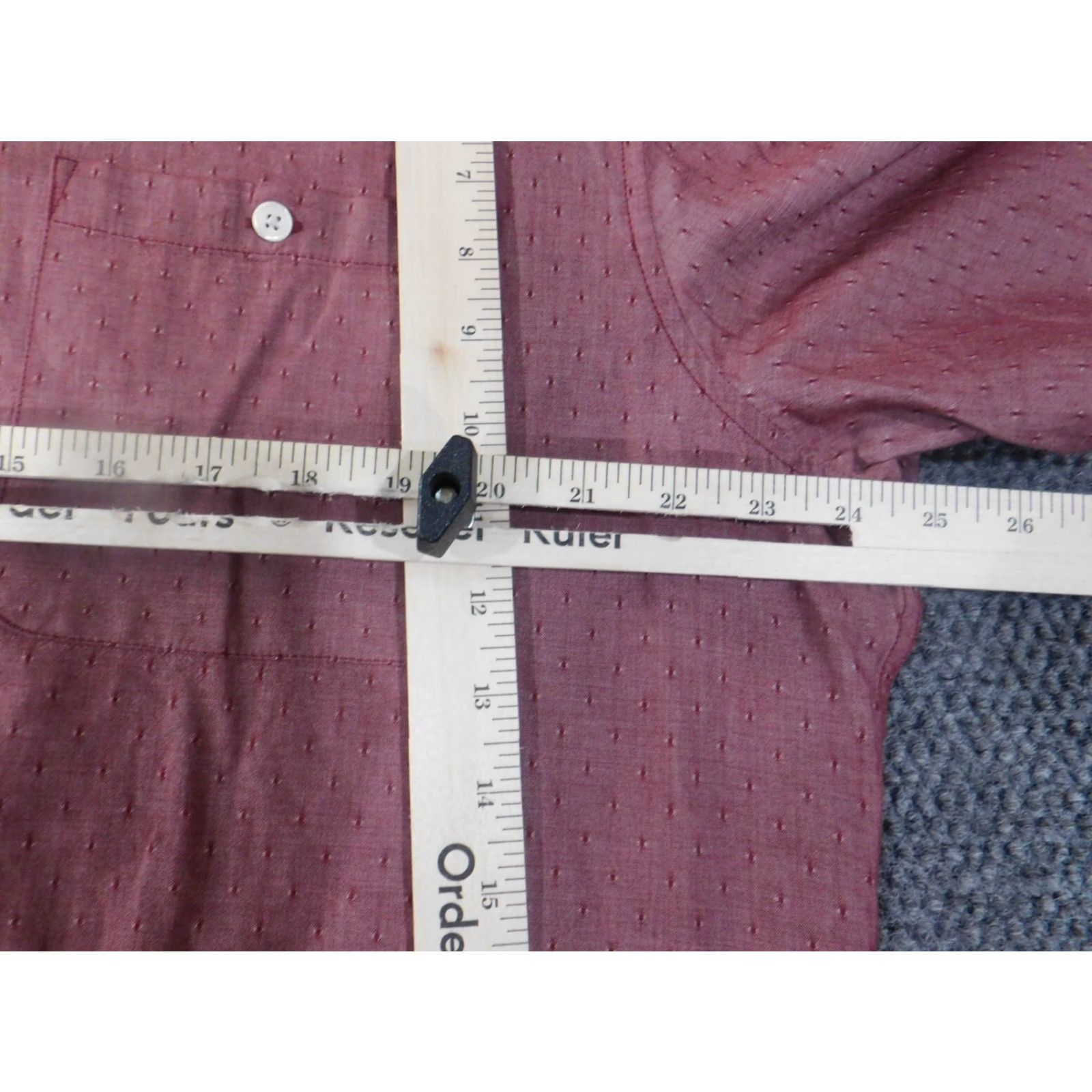 Armani Exchange Armani Exchange Shirt Men 2XL Slim Red Geometric Button-Up Casual Designer Mens Size US XXL / EU 58 / 5 - 5 Thumbnail