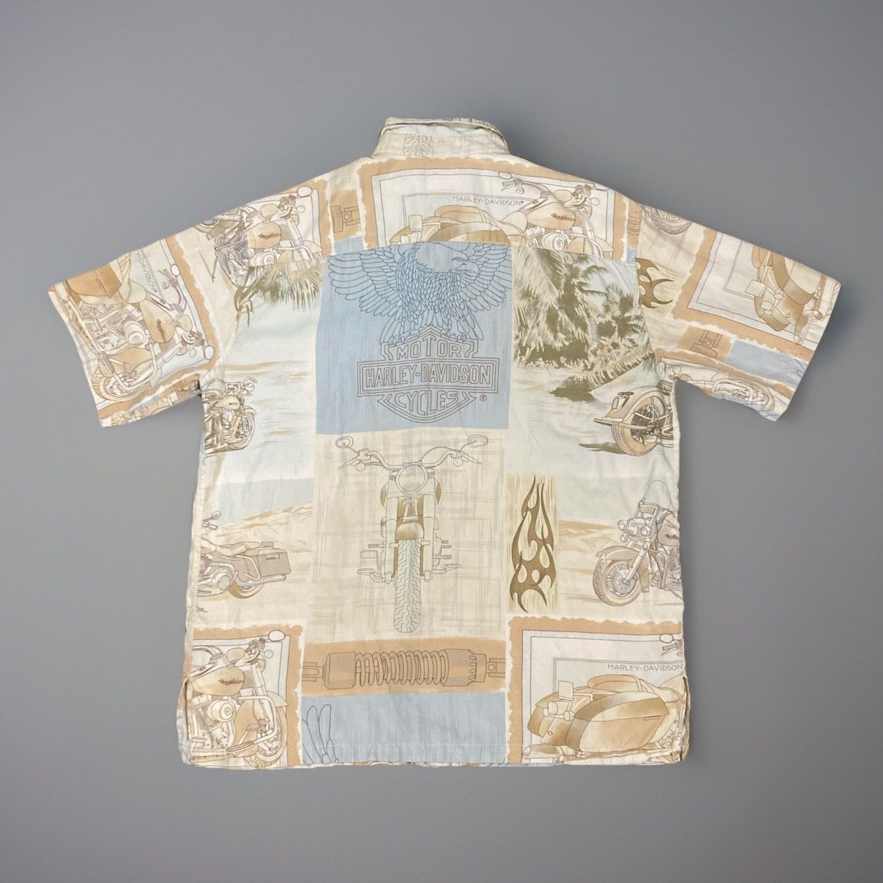 Harley Davidson Harley Davidson Hawaiian Shirt Tori Richard Men’s Size M Size US M / EU 48-50 / 2 - 2 Thumbnail
