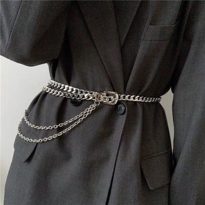 Designer Crazy Vintage Belt Riveted Belts Menswear Accessories Size ONE SIZE - 4 Thumbnail