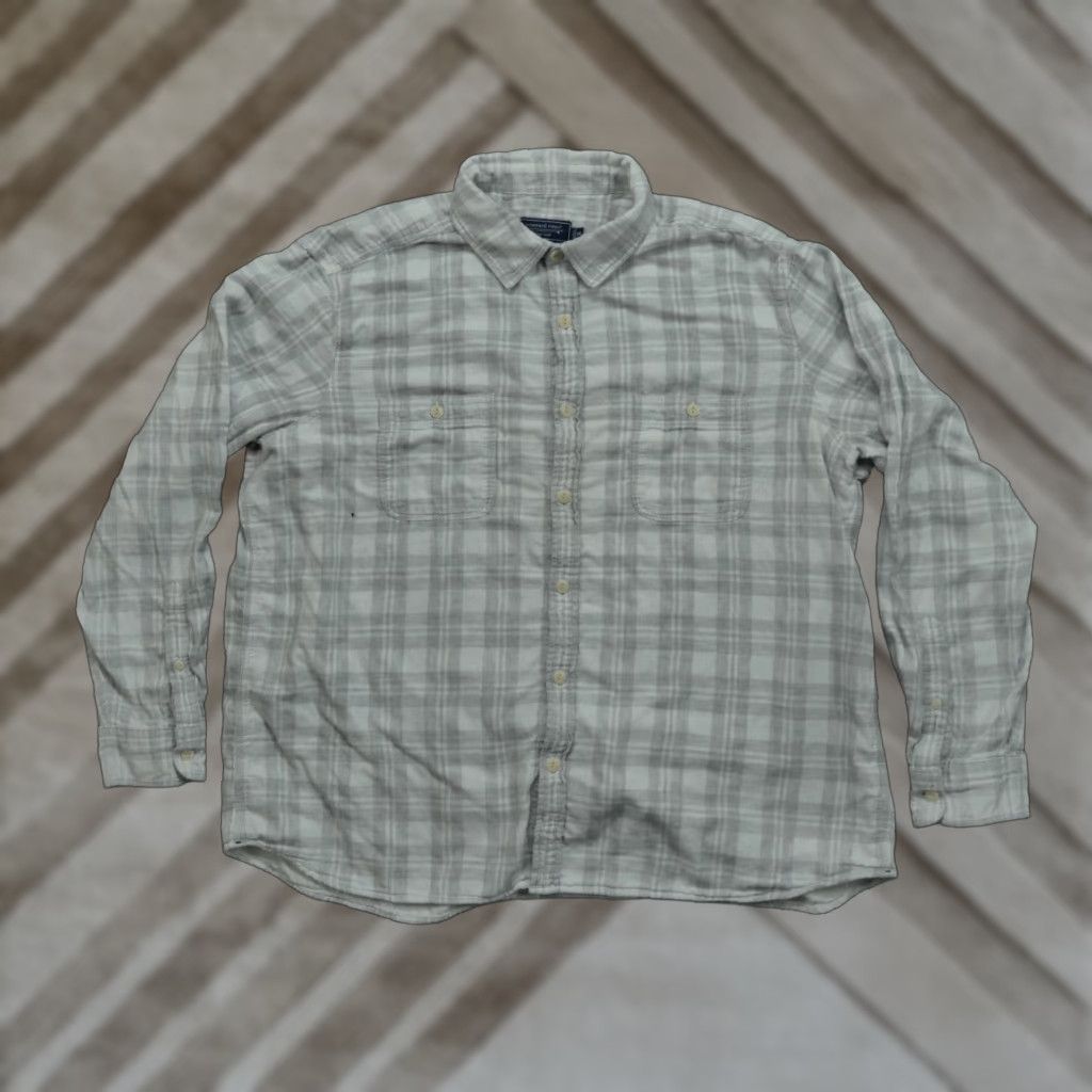 Vineyard Vines Vineyard Vines Shirt Mens 2XL Gray White Plaid Button Classic Fit Knit Cotton Long Sleeve Button-Down Collar Vintage Preppy Casual Size US XXL / EU 58 / 5 - 1 Thumbnail