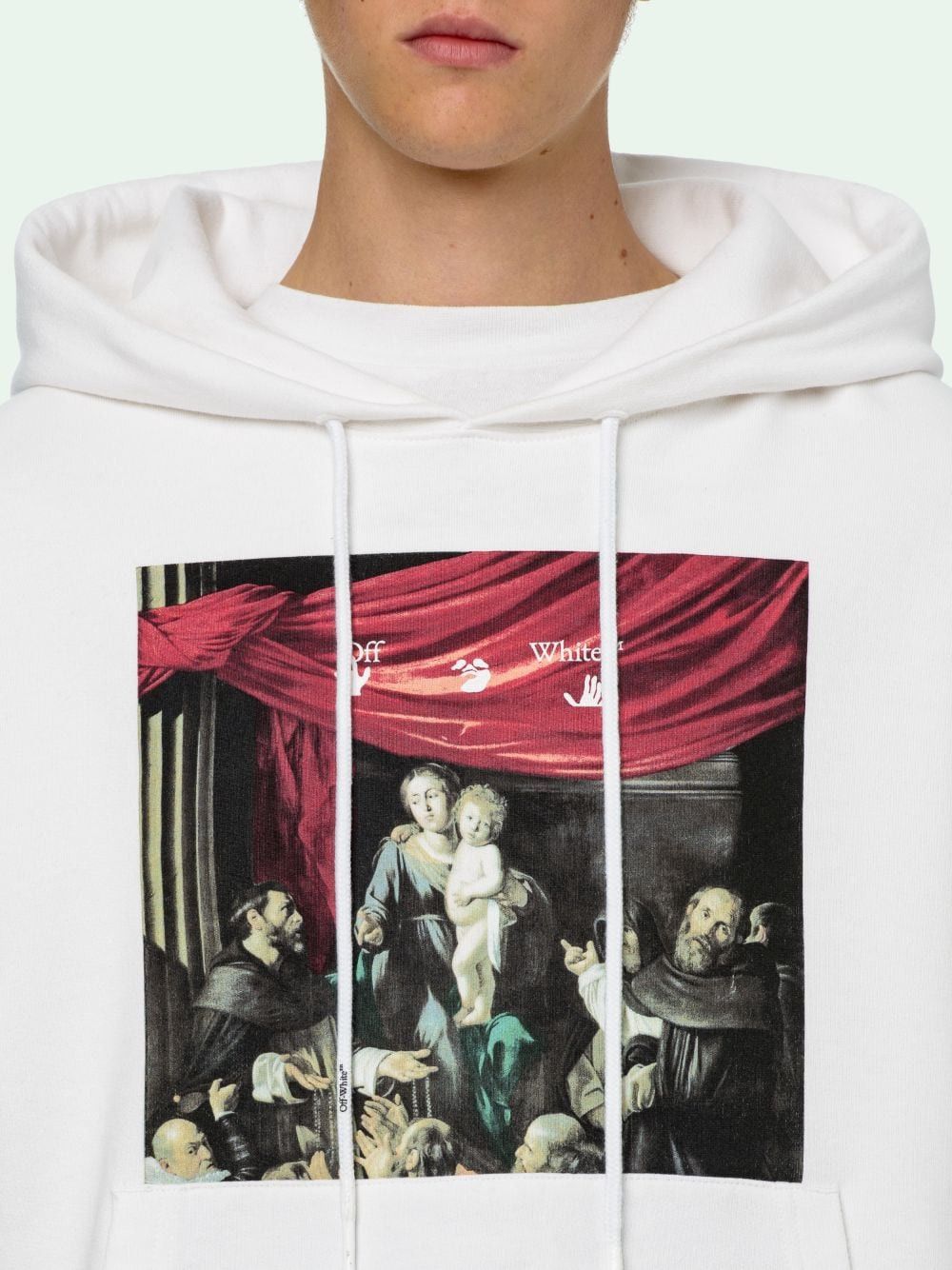 Off-White White Caravaggio Arrows Oversized Hoodie Size US XS / EU 42 / 0 - 3 Thumbnail