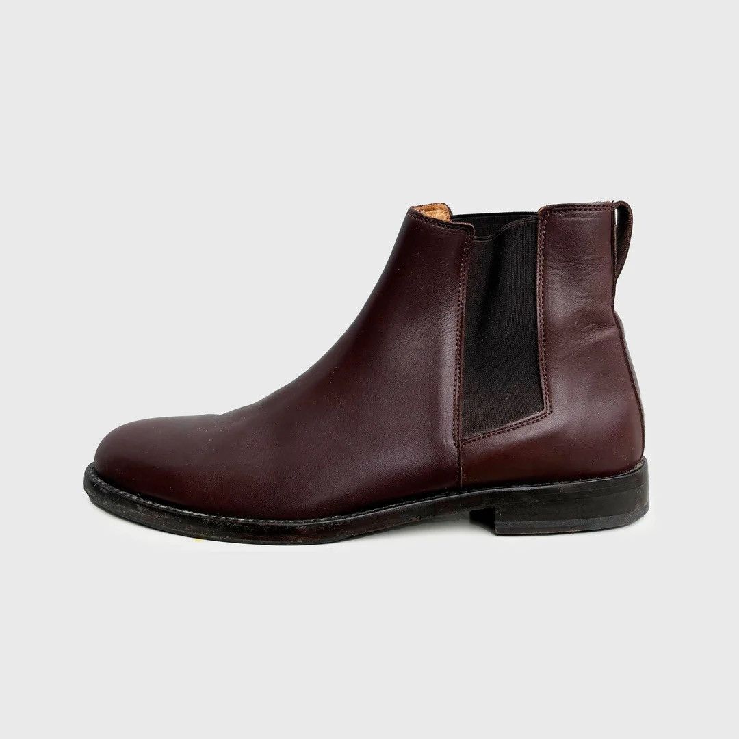 Cos COS Chelsea Brown Leather 43 9.5 Like New Ankle Boots Size US 9.5 / EU 42-43 - 2 Thumbnail