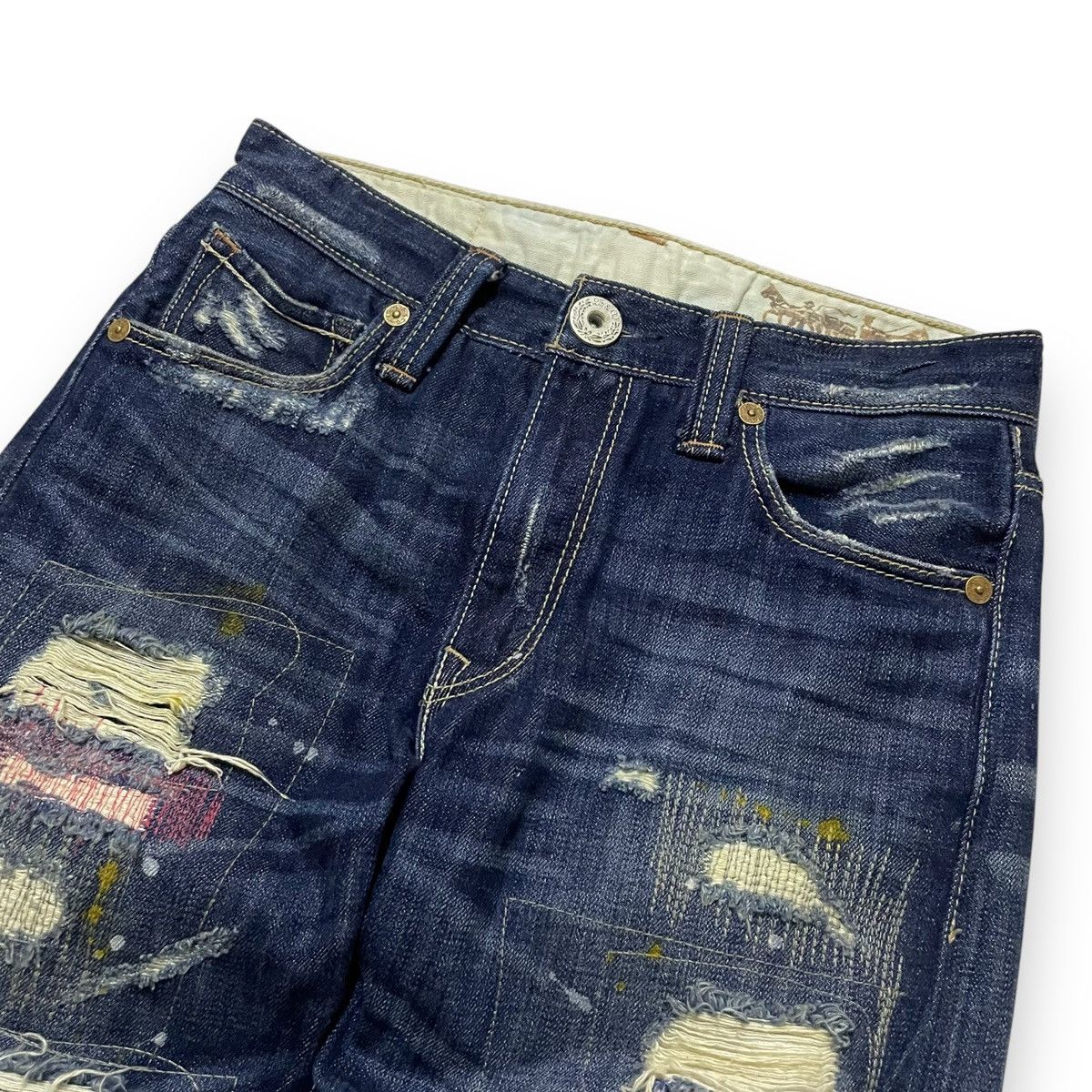Samurai Jeans ORIGINAL LEVIS 505 BORO BORO KAPITAL DESIGN (28×37) Size US 28 / EU 44 - 2 Thumbnail