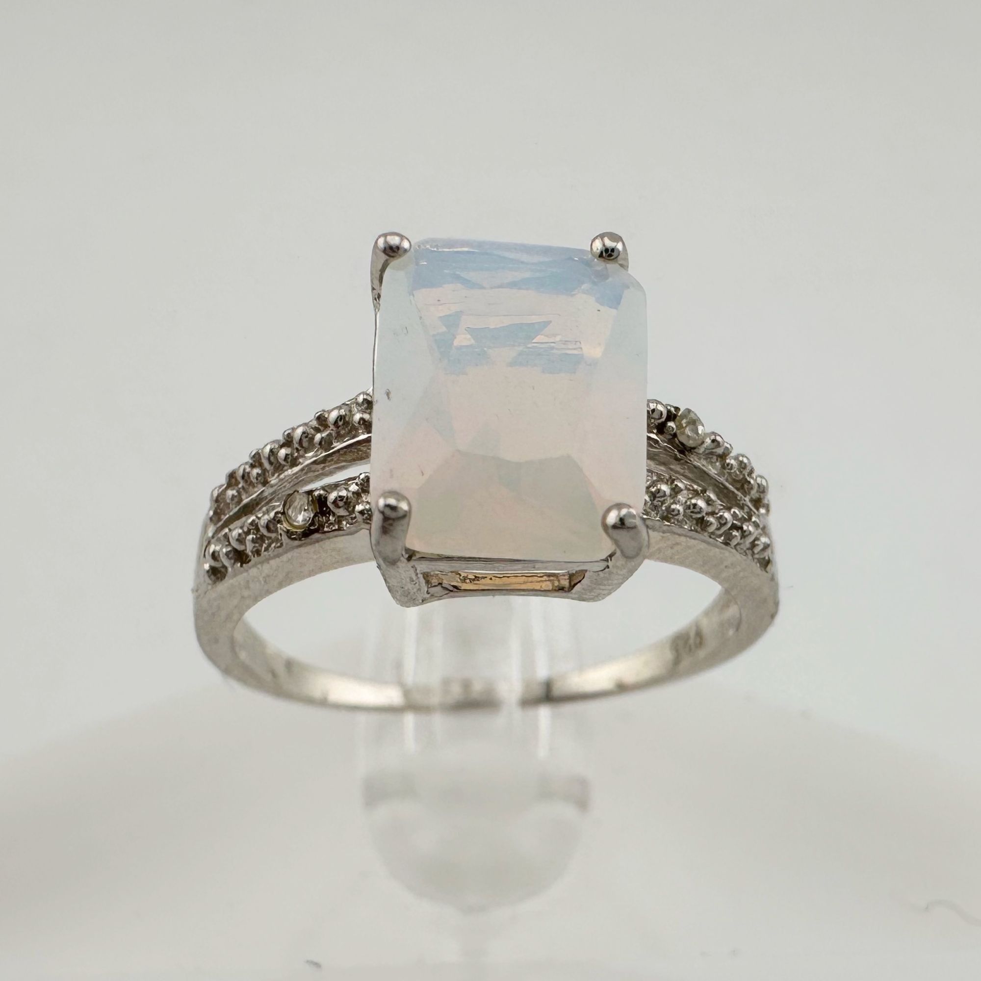 Other Beautiful Natural Opal Ring with Small Diamond Accent - Size Size ONE SIZE - 10 Thumbnail