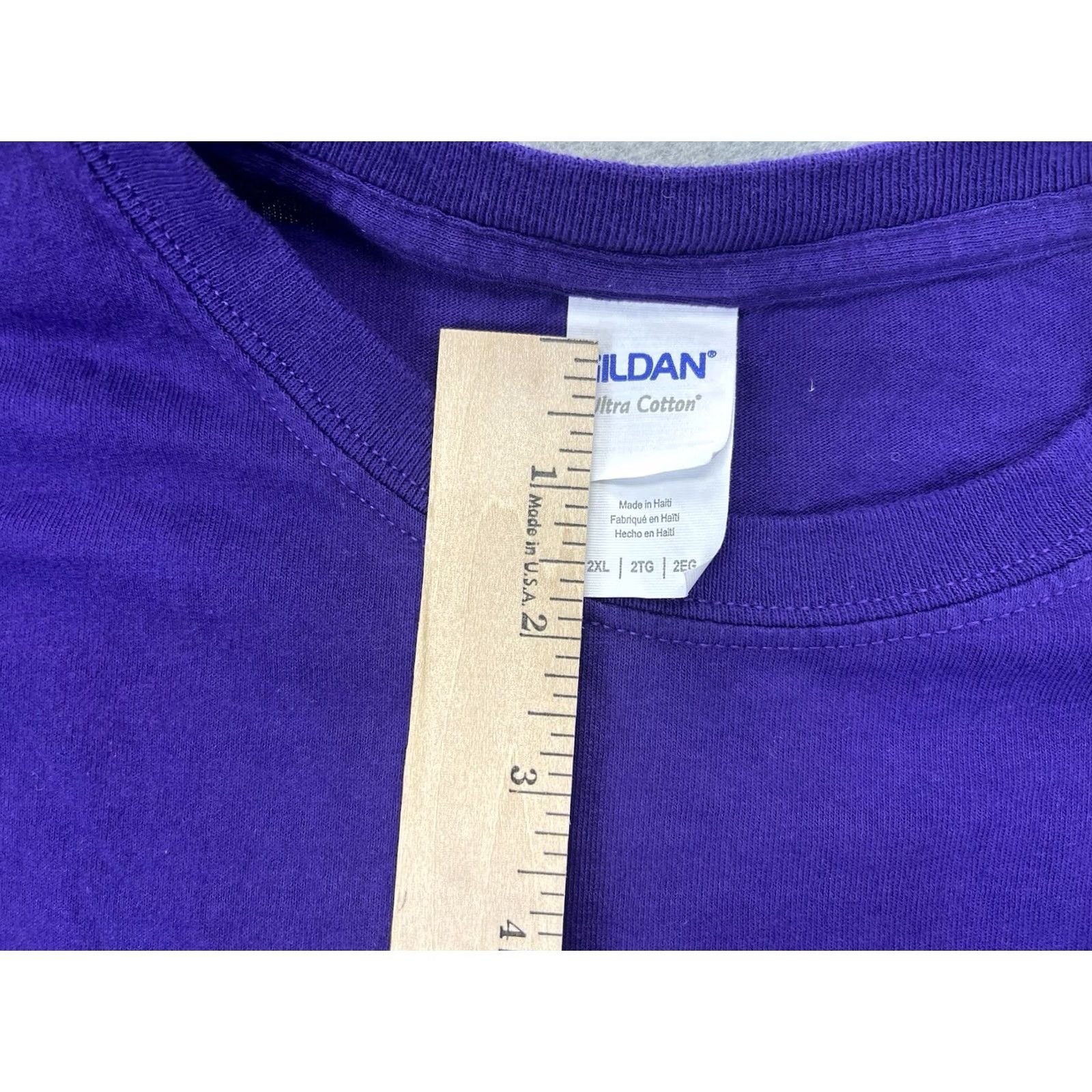 Gildan National Quilt Museum Paducah Kentucky Embroidered Purple 2XL T Shirt Size US XXL / EU 58 / 5 - 6 Thumbnail
