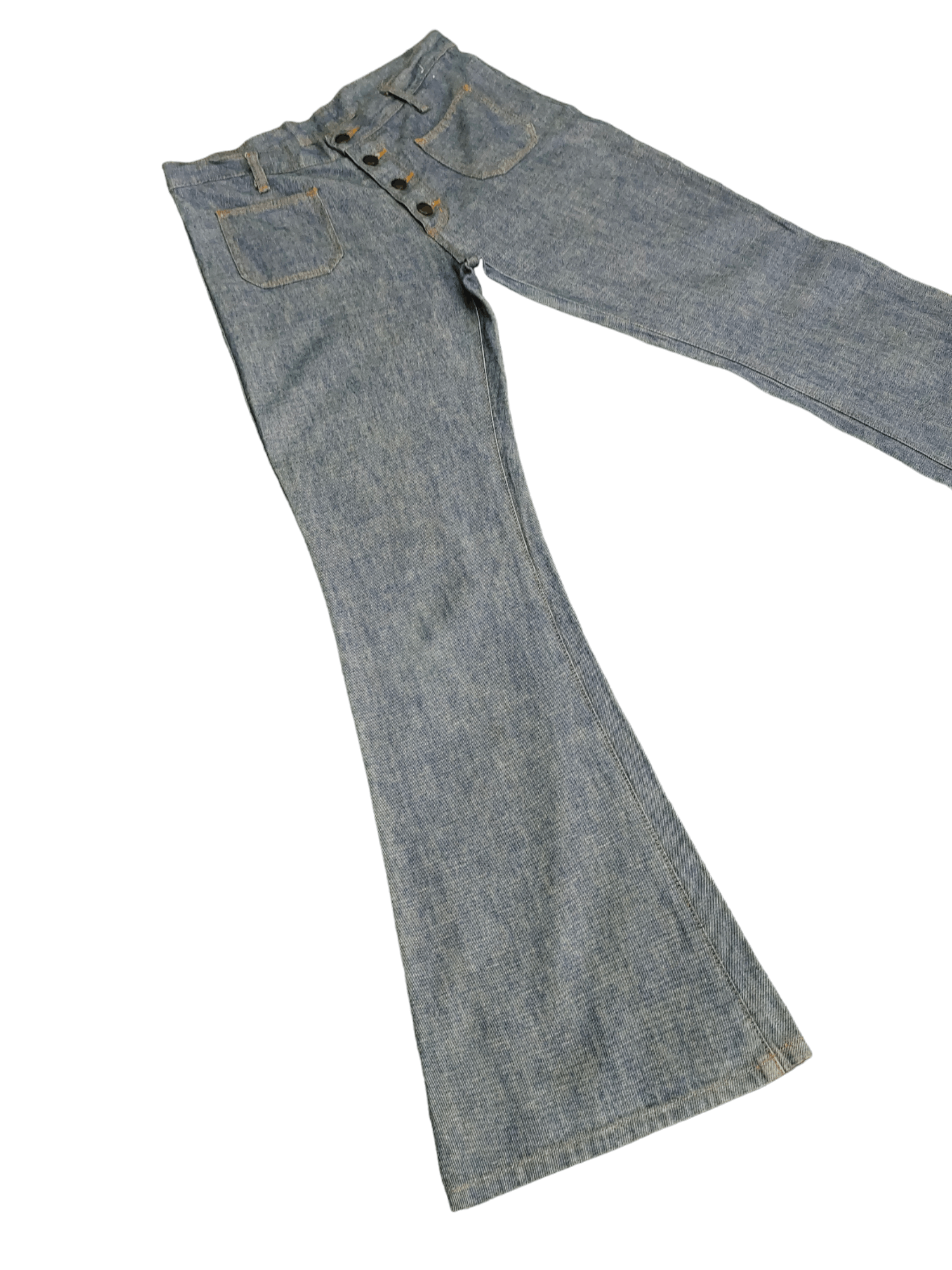 If Six Was Nine Flare Jeans Wrangler Denim Boot Cut Bell Bottom Size US 31 - 2 Thumbnail