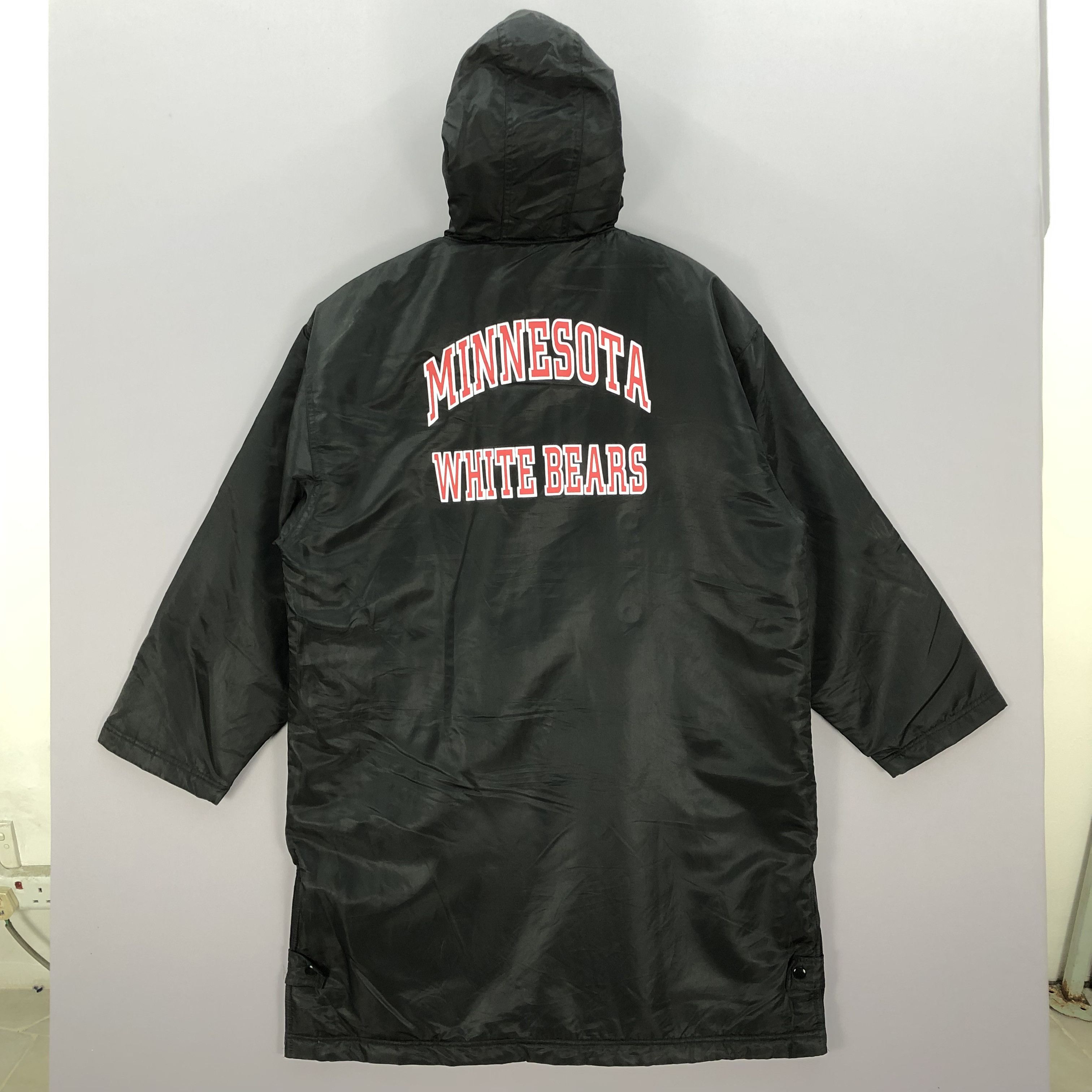 Japanese Brand × Vintage Vintage Minnesota White Bears Fleece Coach Hoodie Jackets Size US L / EU 52-54 / 3 - 3 Thumbnail