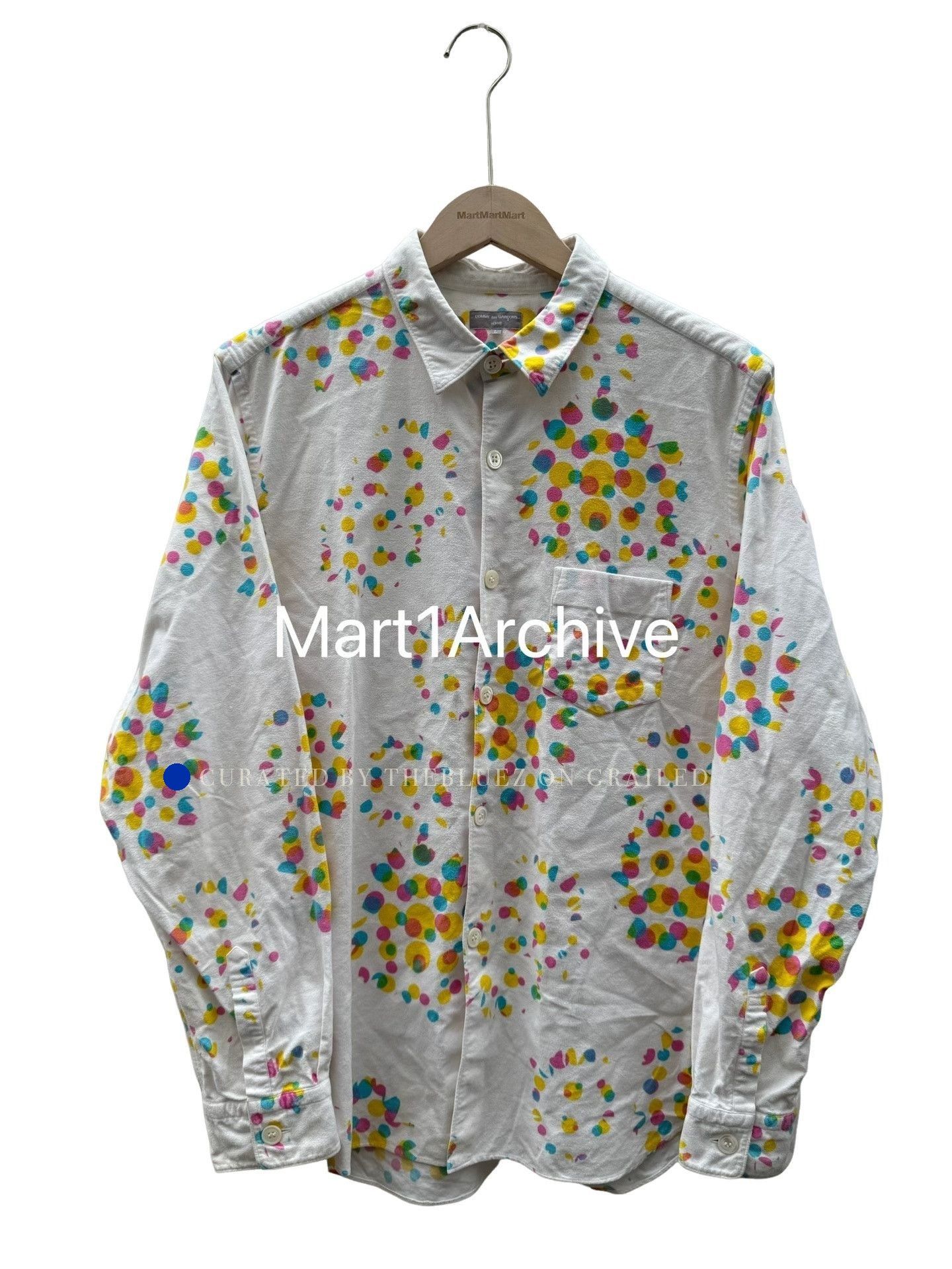 Comme des Garcons Multi Dot Button-Up Shirt in Size L Size US L / EU 52-54 / 3 - 1 Thumbnail