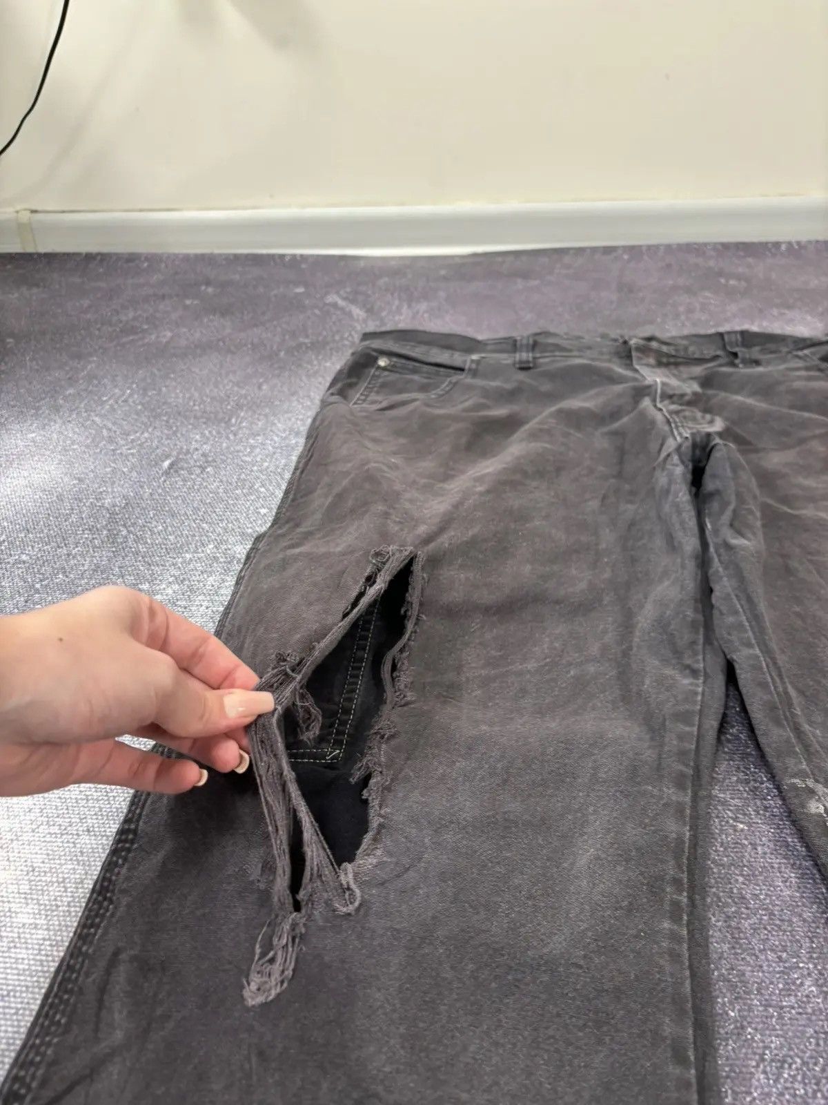 Dickies × Vintage Vintage Dickies Black Workwear Hype Baggy Pants Jeans Size US 36 / EU 52 - 10 Thumbnail