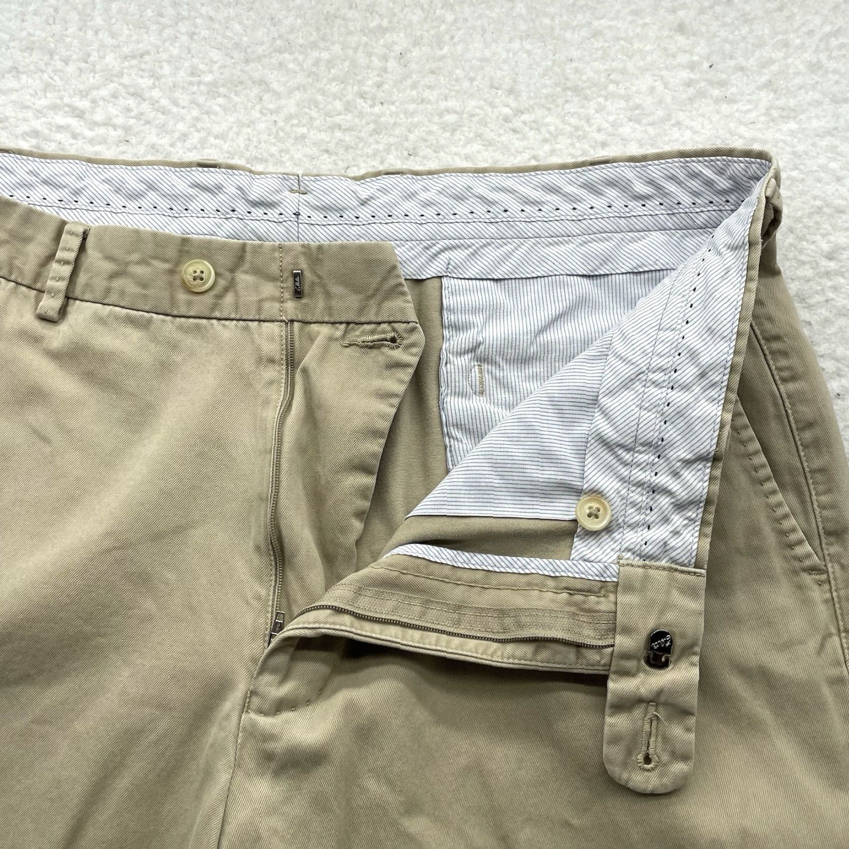 Peter Millar Peter Millar Chino Pants Mens 36x30 Beige Pima Cotton Flat Front Golf Casual Clothing Size US 36 / EU 52 - 3 Thumbnail