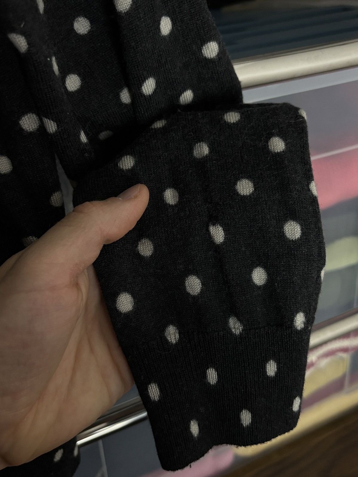 Comme des Garcons PLAY Comme Des Garcons Play Polka Dot Wool Sweater Vintage Rare Size L / US 10 / IT 46 - 6 Thumbnail