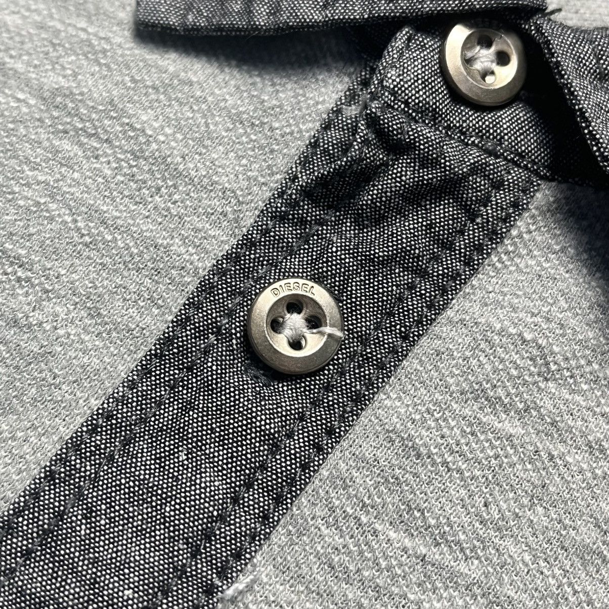 Diesel × Vintage Vintage Diesel Tee Polo Shirt Y2K Avant-Garde Size US XL / EU 56 / 4 - 4 Thumbnail